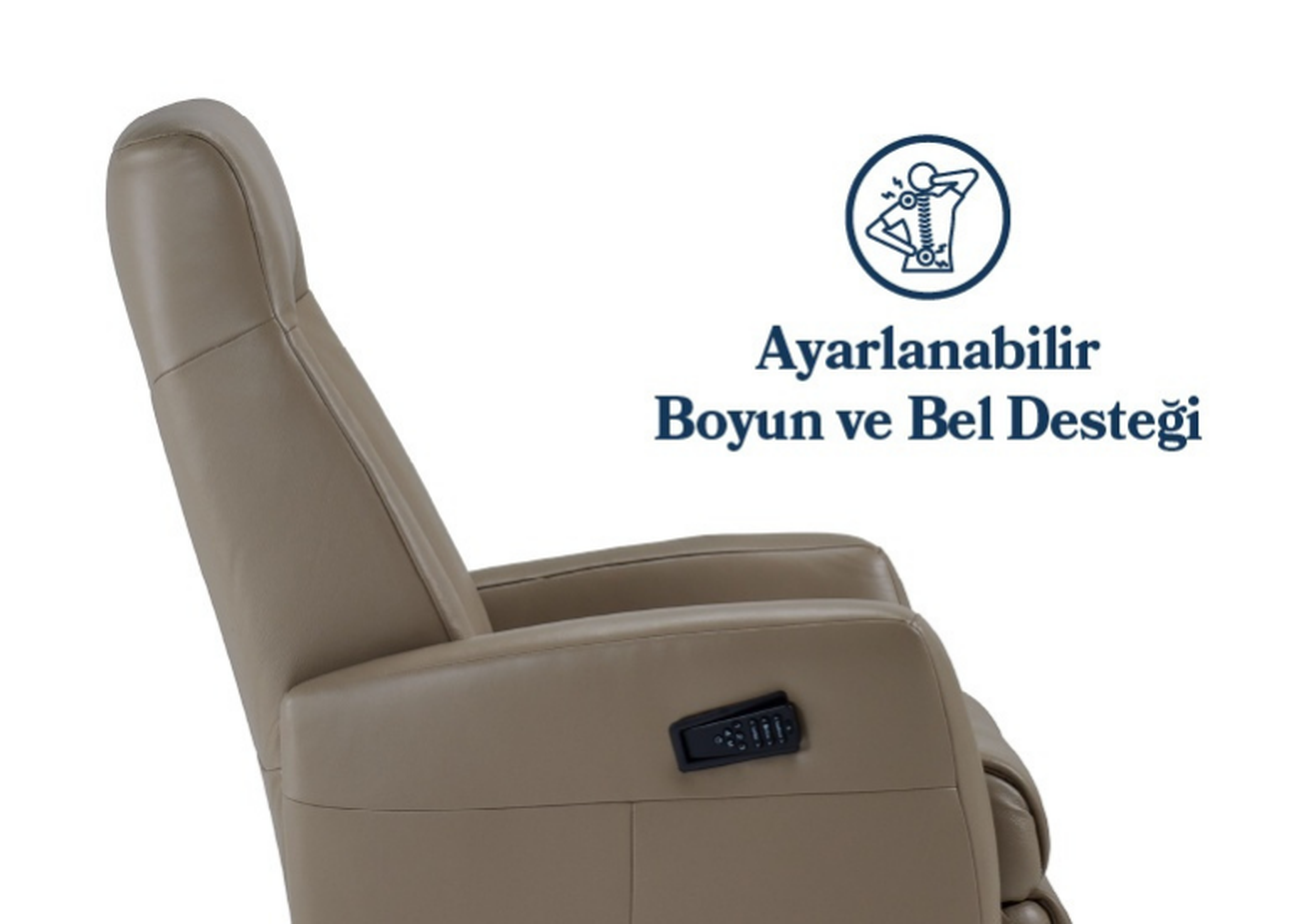 Ayarlanabilir Boyun ve Bel Desteği ile Ergonomik Destek