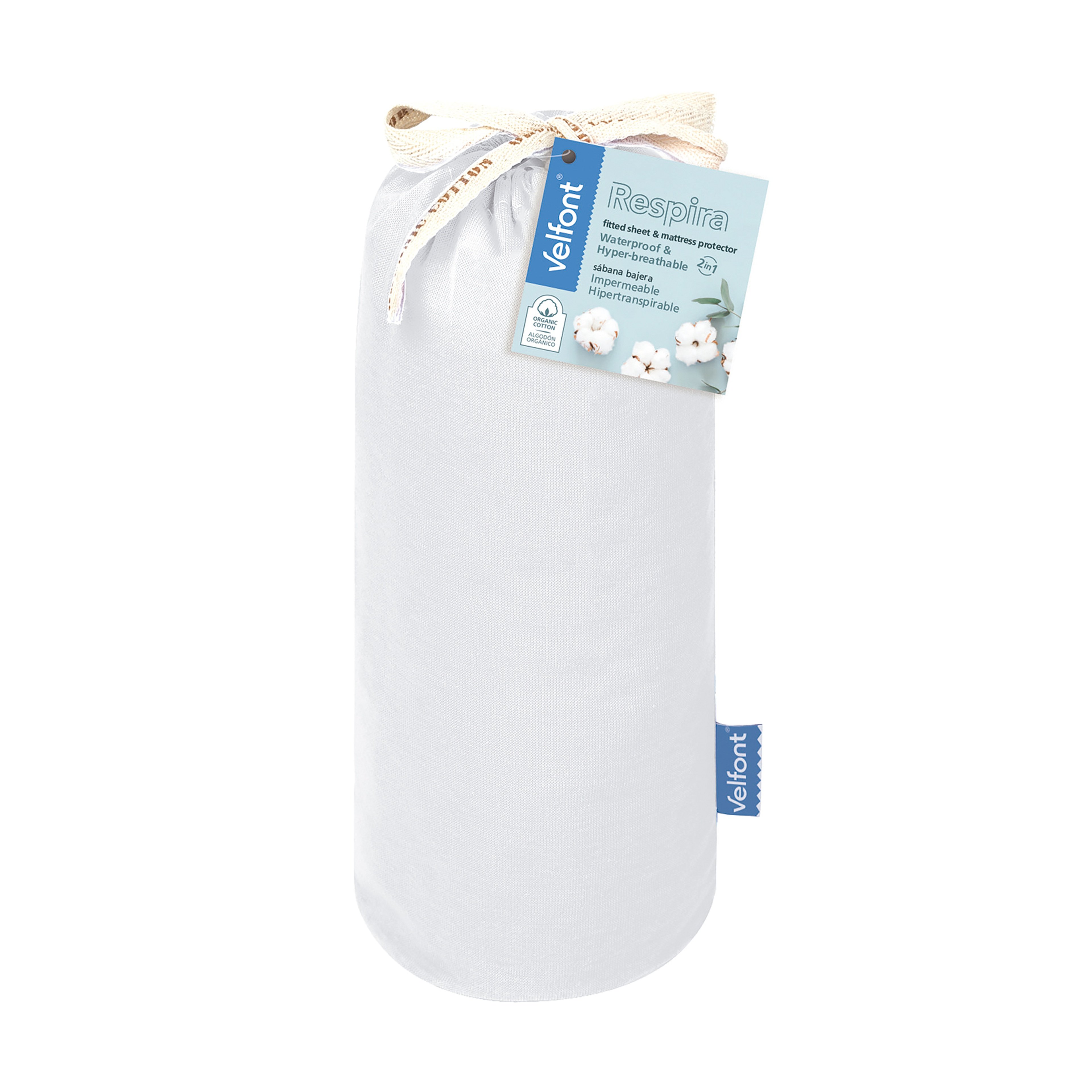 Velfont Respira Organik Cotton Sıvı Geçirmez Alez 100x200