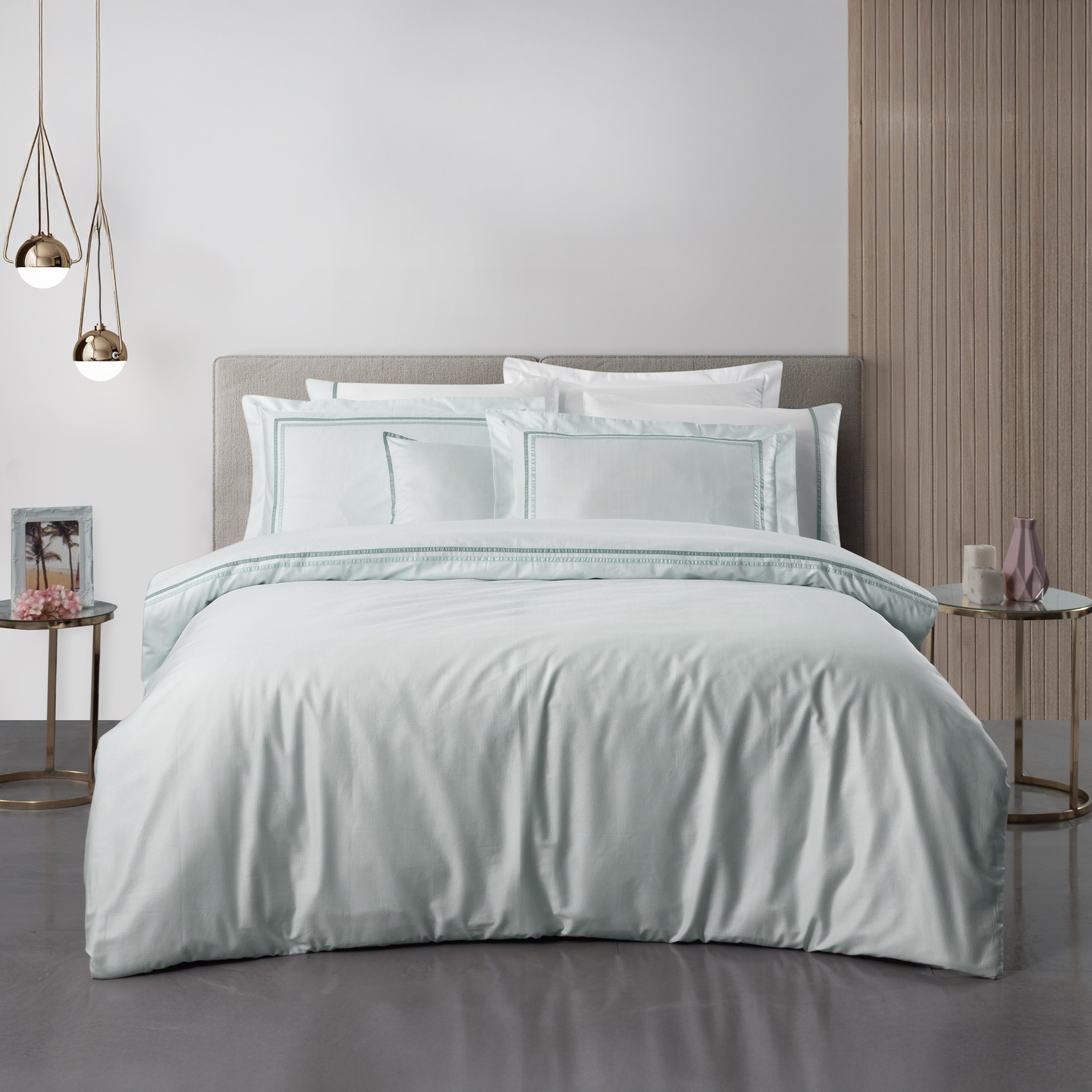 Yatsan Maison Shiny Merserize Pamuk Yeşil Çift Kişilik Nevresim Takımı