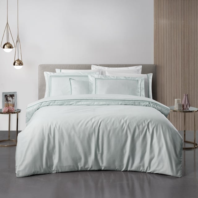 Yatsan Maison Shiny Merserize Pamuk Yeşil Çift Kişilik Nevresim Takımı