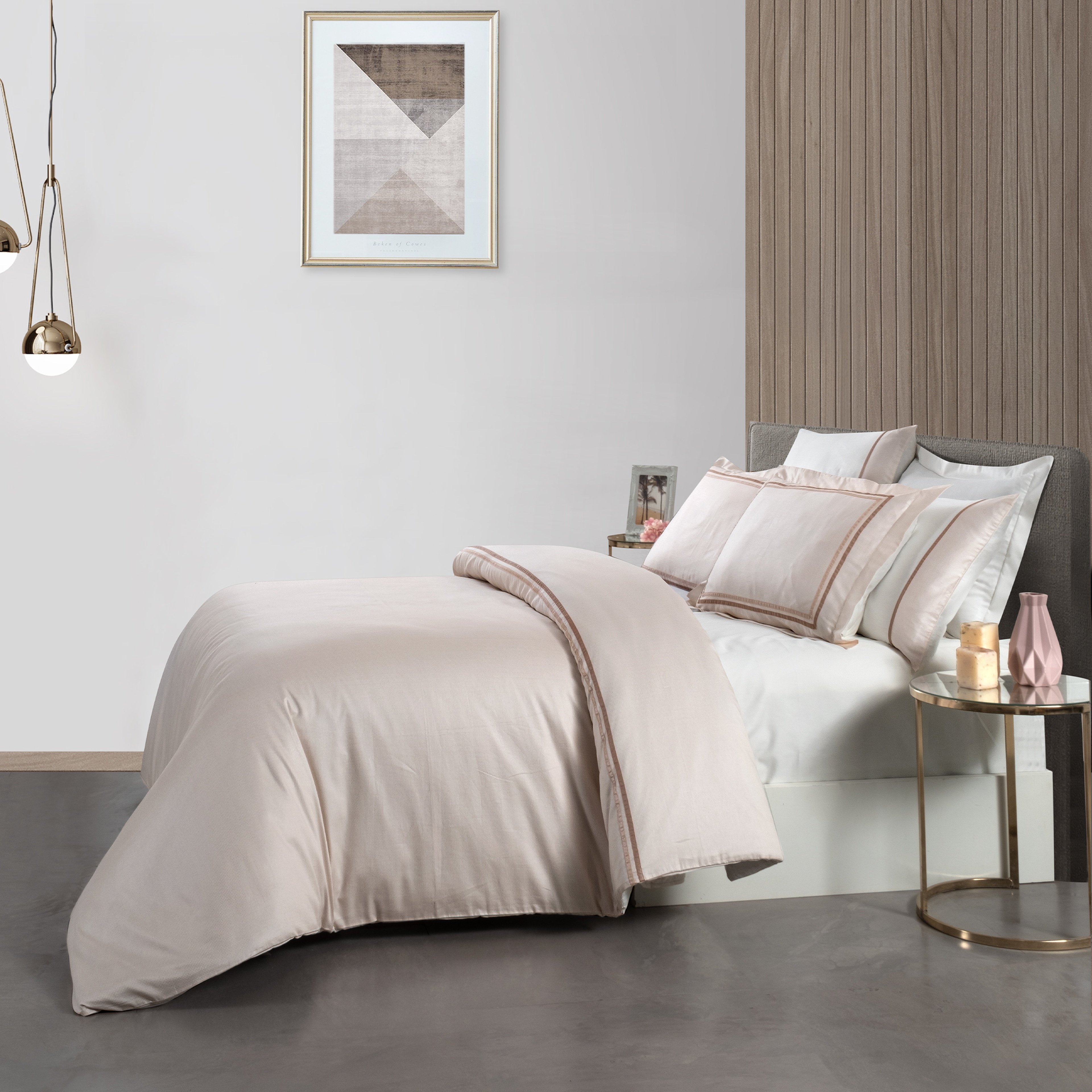 Yatsan Maison Shiny Merserize Pamuk Kiremit Çift Kişilik Nevresim Takımı