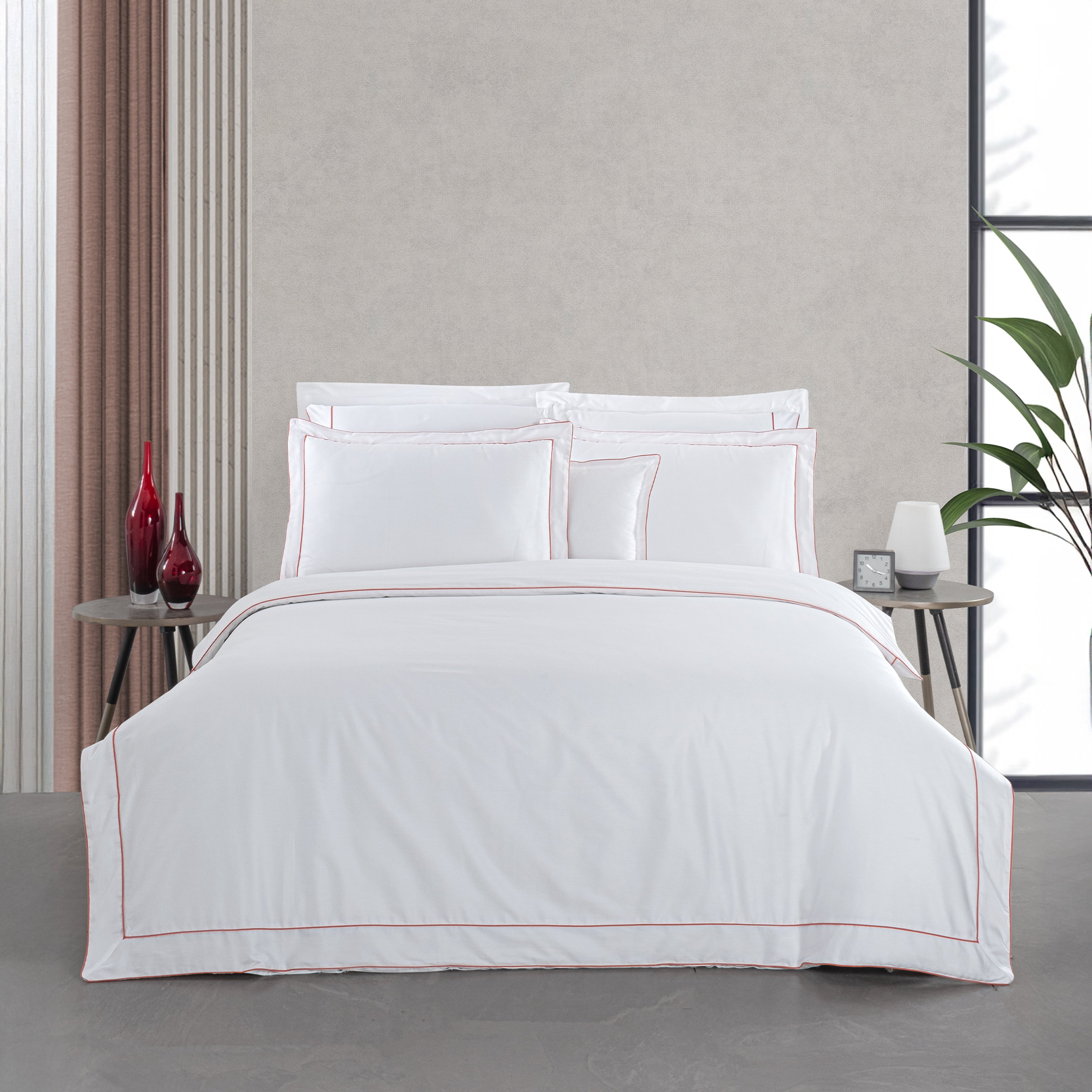 Yatsan Maison Classy Mısır Pamuğu Kiremit Çift Kişilik Nevresim Takımı