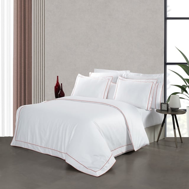 Yatsan Maison Classy Mısır Pamuğu Kiremit Çift Kişilik Nevresim Takımı