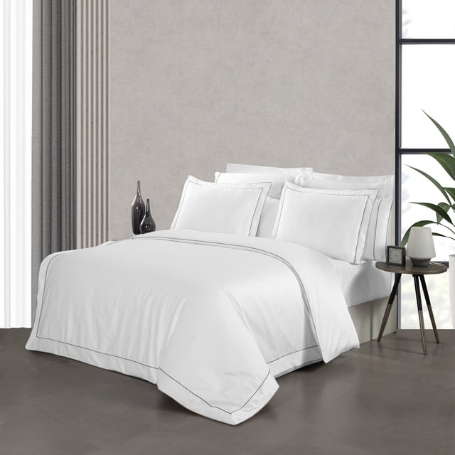 Yatsan Maison Classy Mısır Pamuğu Gri Çift Kişilik Nevresim Takımı