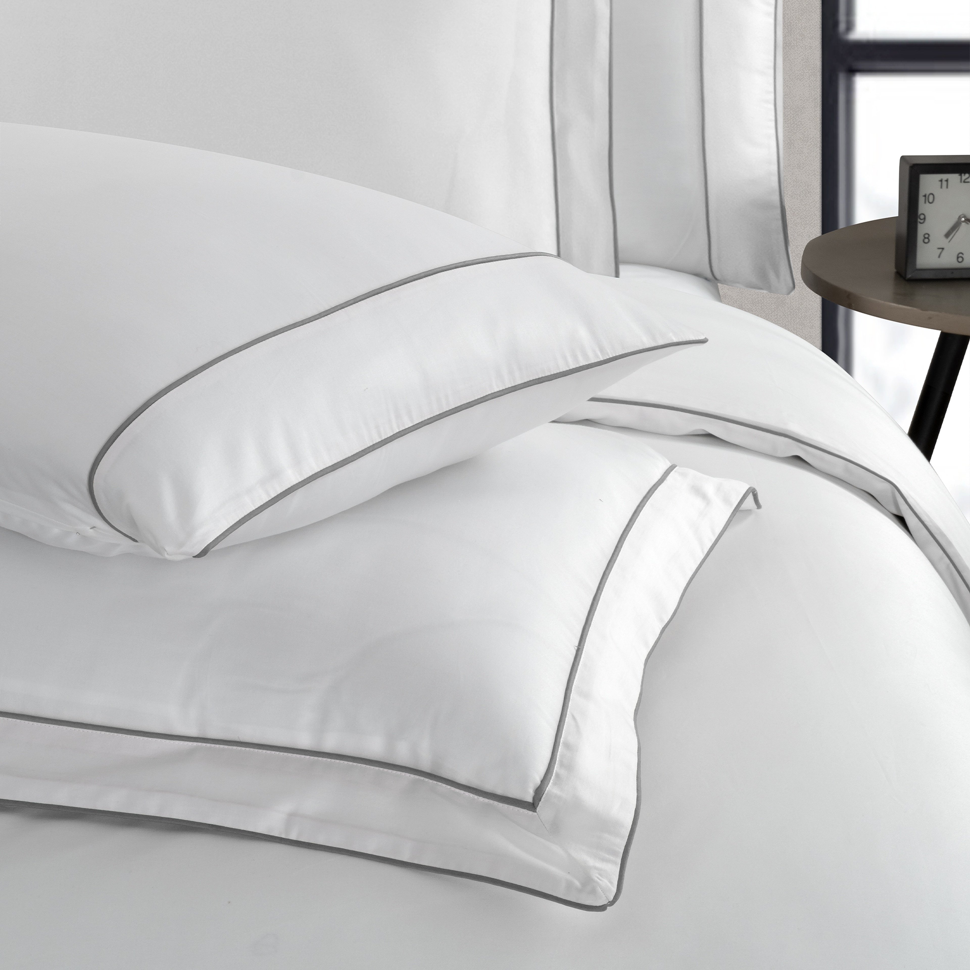 Yatsan Maison Classy Mısır Pamuğu Gri Çift Kişilik Nevresim Takımı