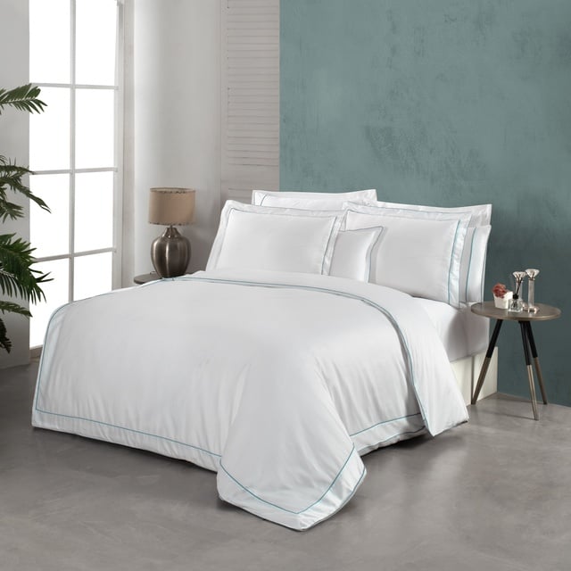 Yatsan Maison Classy Mısır Pamuğu Yeşil Çift Kişilik Nevresim Takımı