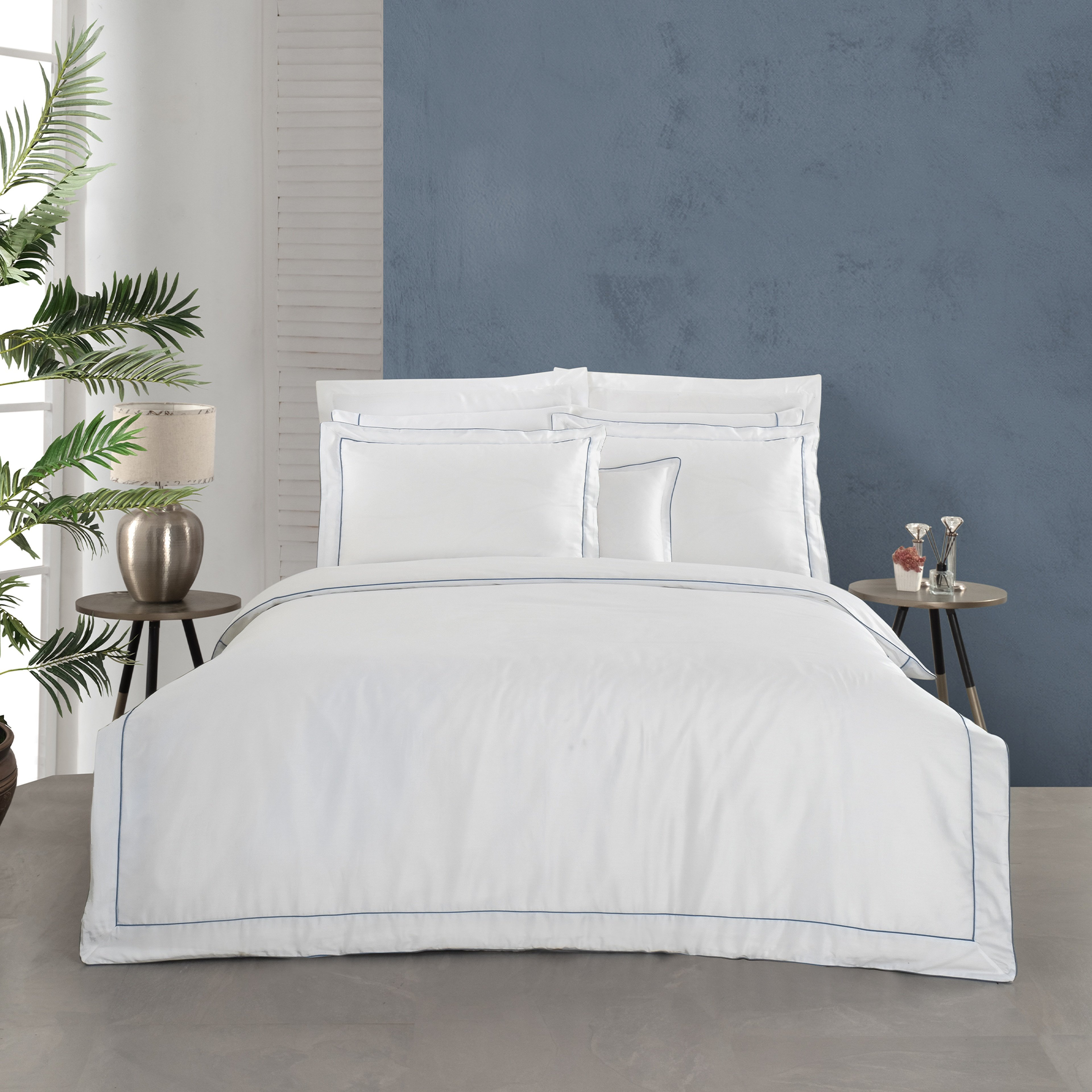 Yatsan Maison Classy Mavi Çift Kişilik Nevresim Takımı