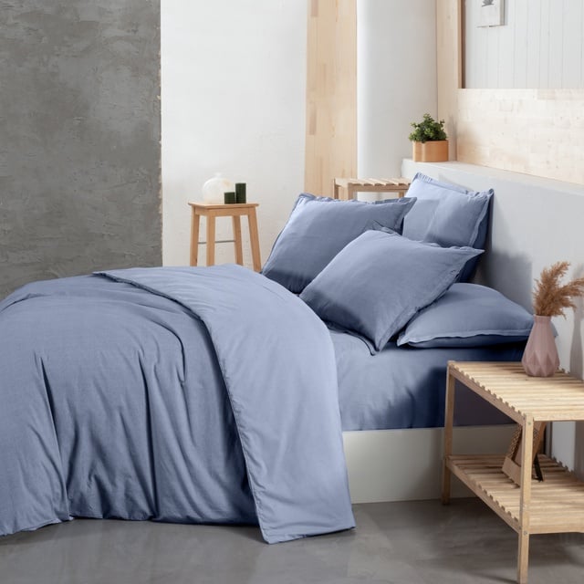 Yatsan Maison Comfy And Cosy Pamuklu Mavi Nevresim Takımı