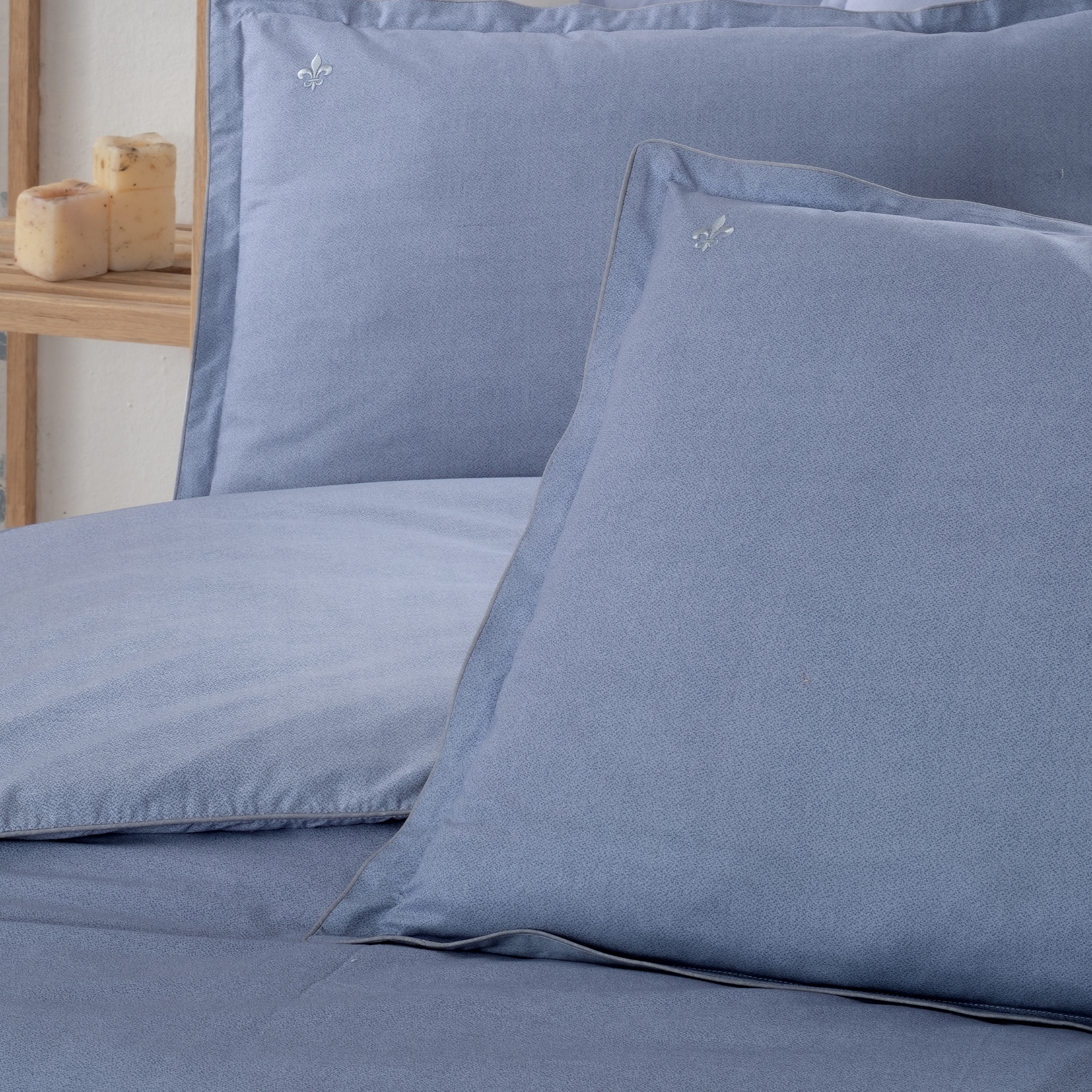 Yatsan Maison Comfy And Cosy Pamuklu Mavi Çift Kişilik Nevresim Takımı