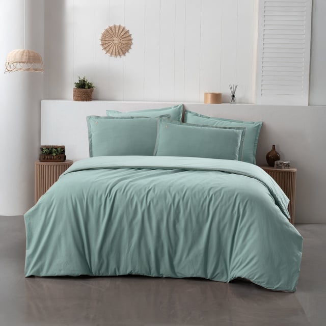 Yatsan Maison Comfy And Cosy Pamuklu Yeşil Çift Kişilik Nevresim Takımı