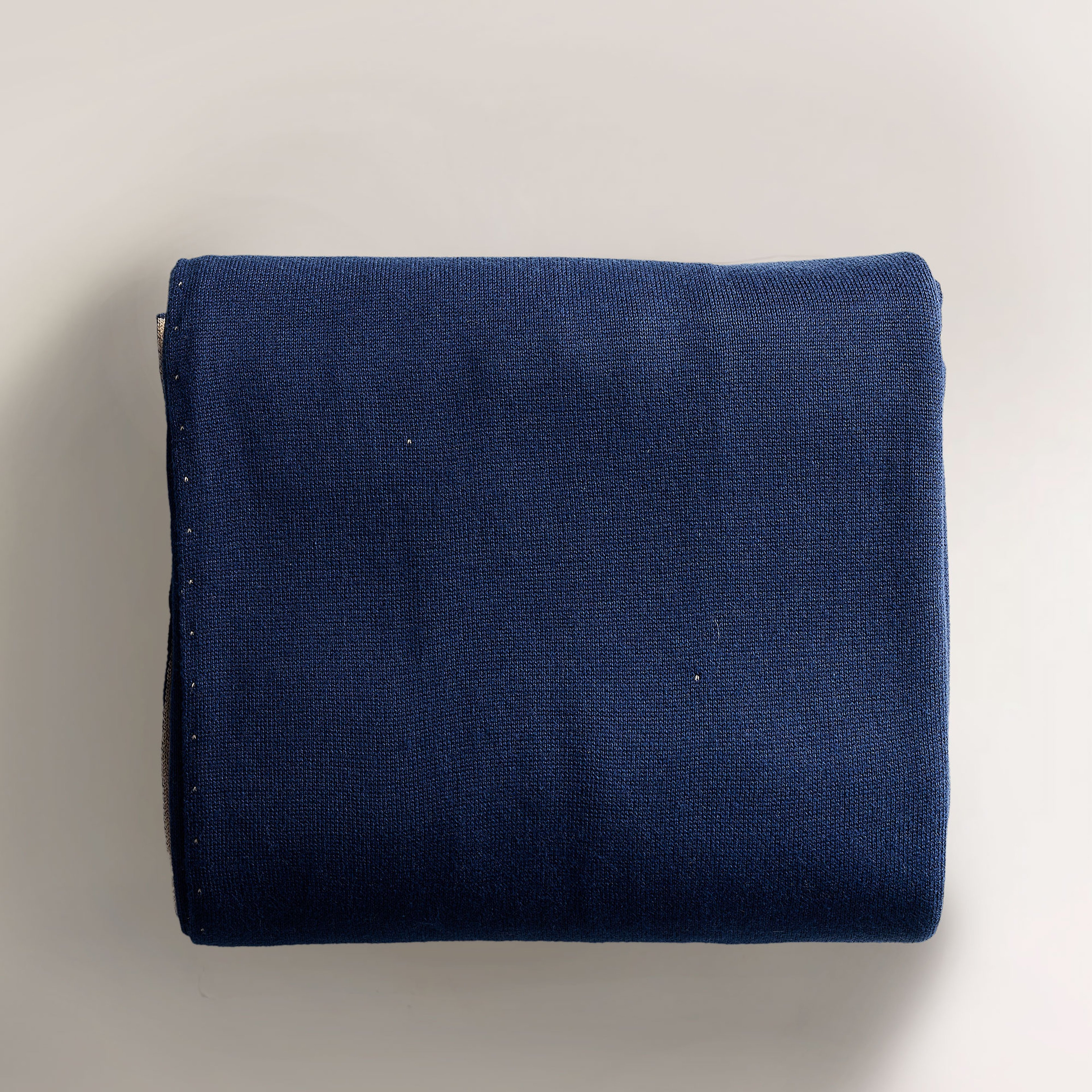 Yatsan Maison Albina Throw TV Battaniyesi Lacivert-Latte