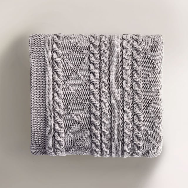 Yatsan Maison Dali Throw TV Battaniyesi Gri