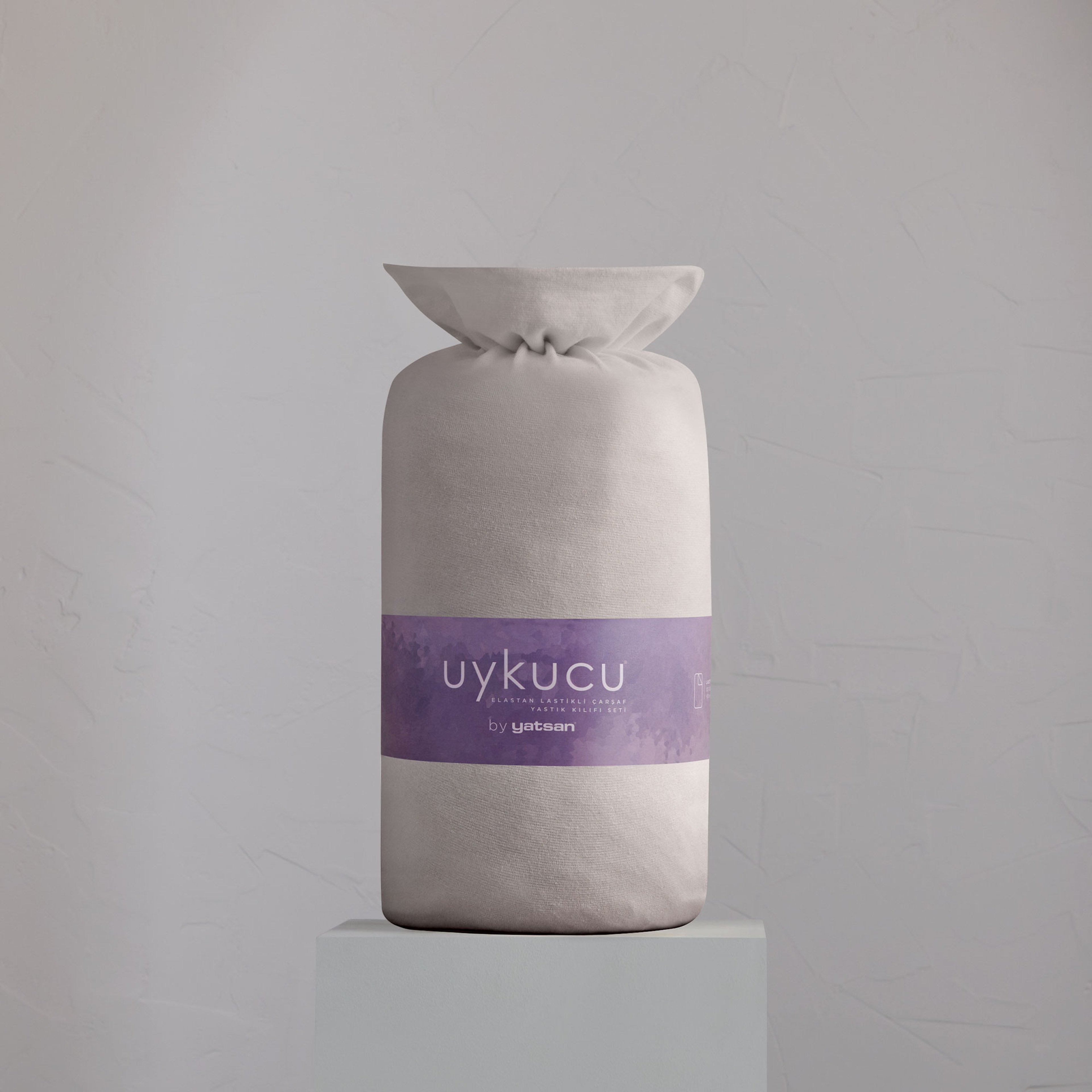 Uykucu Elastan Lastikli Çarşaf Seti Taş Rengi