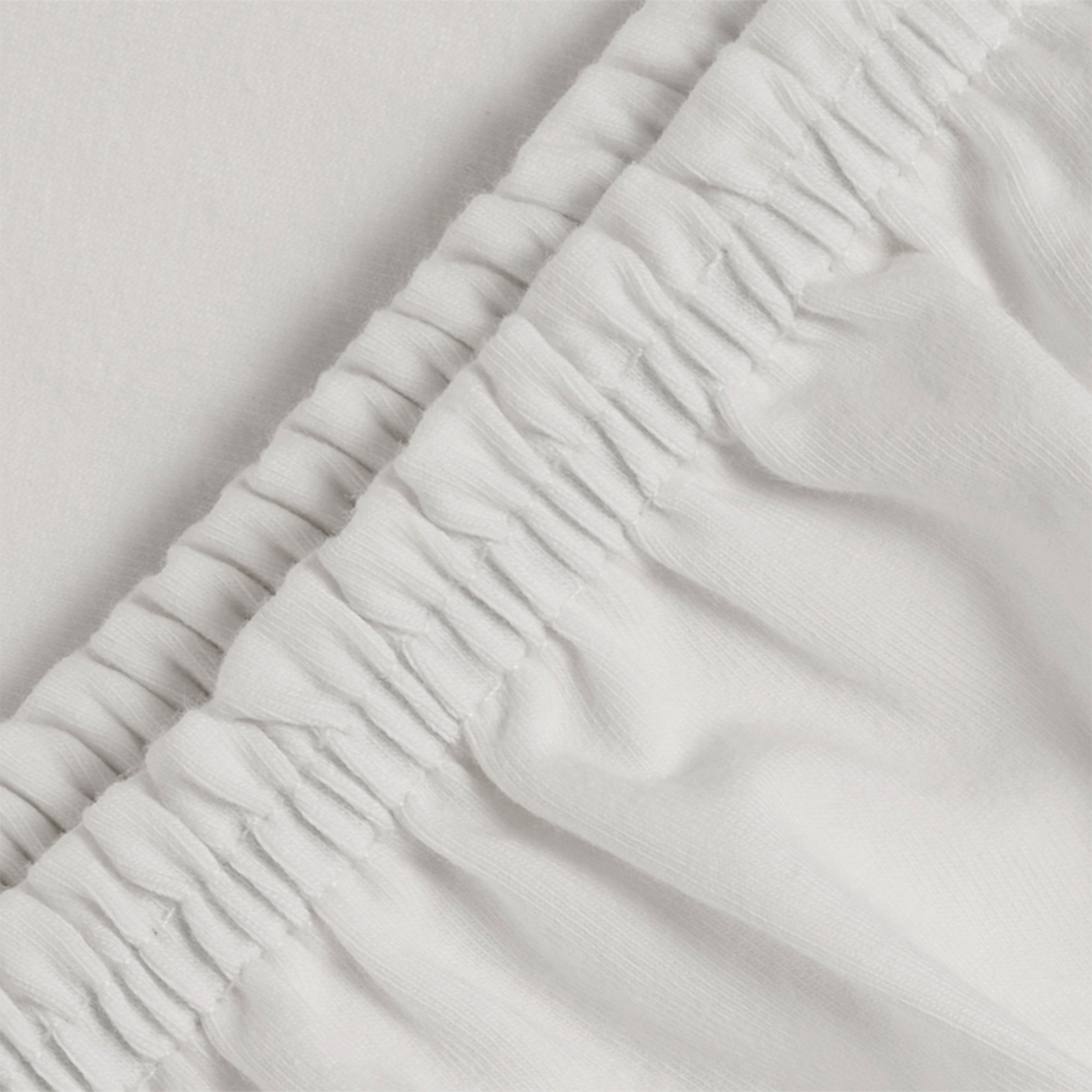 Uykucu Elastan Lastikli Çarşaf Seti Ekru