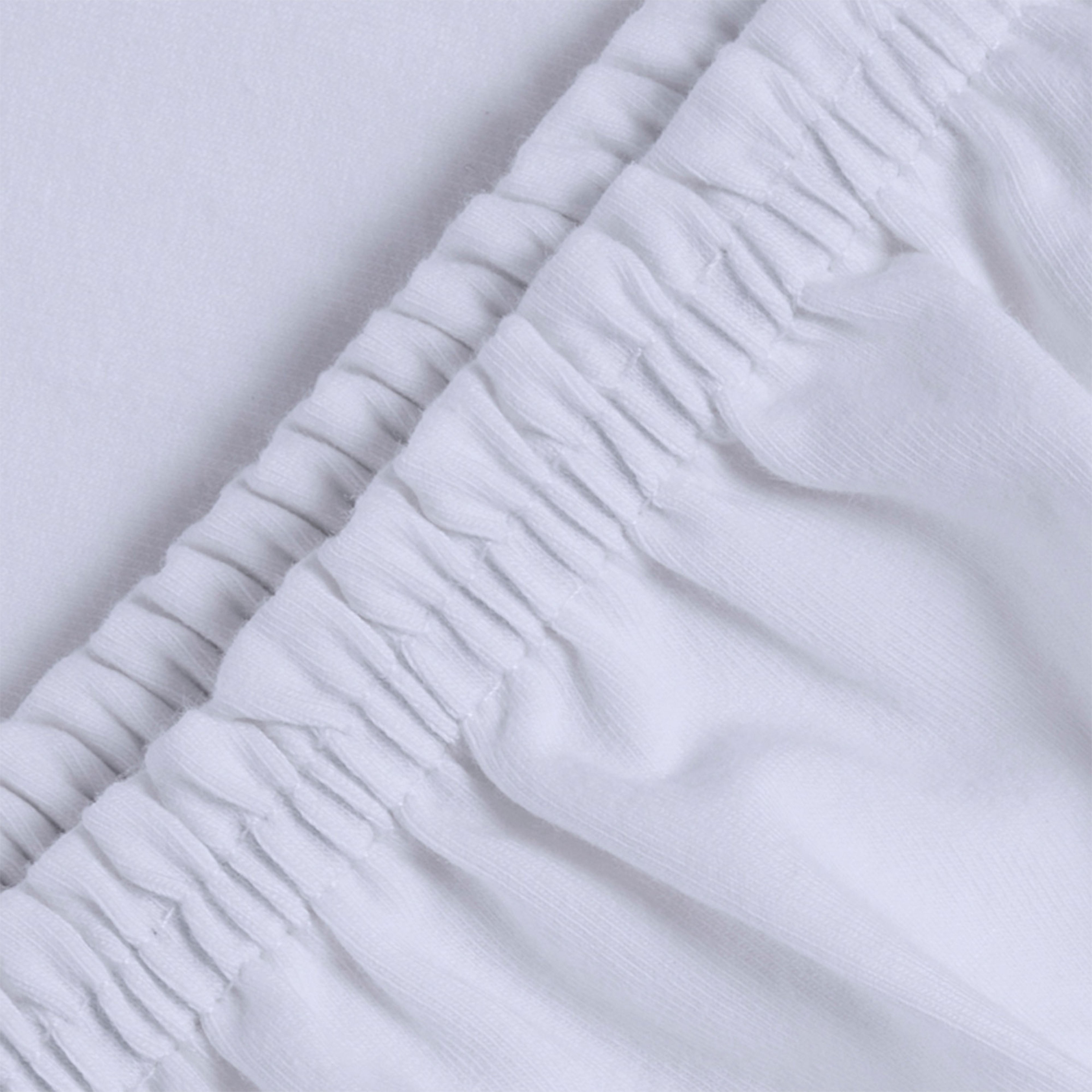 Uykucu Elastan Lastikli Çarşaf Seti Beyaz