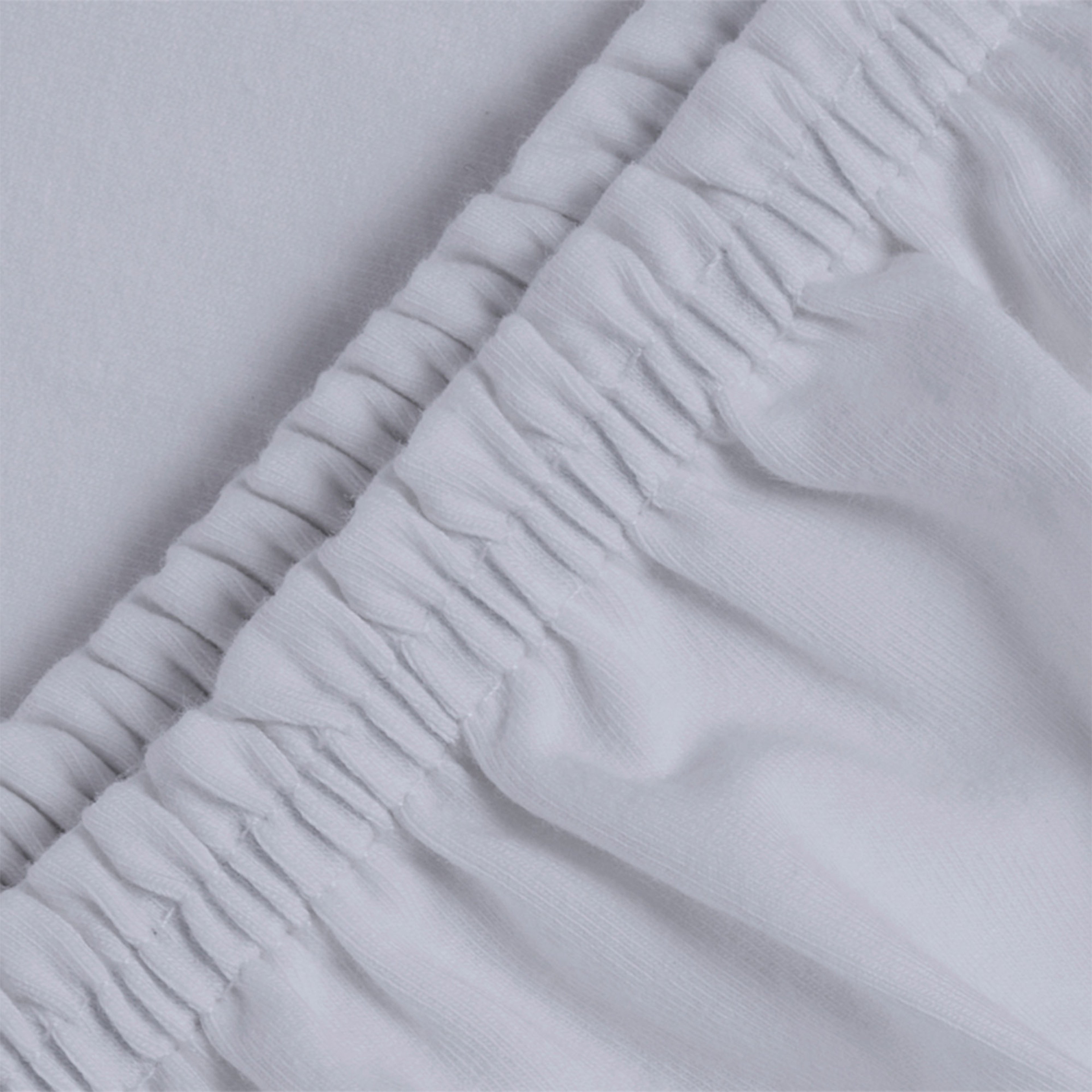 Uykucu Elastan Lastikli Çarşaf Seti Açık Gri