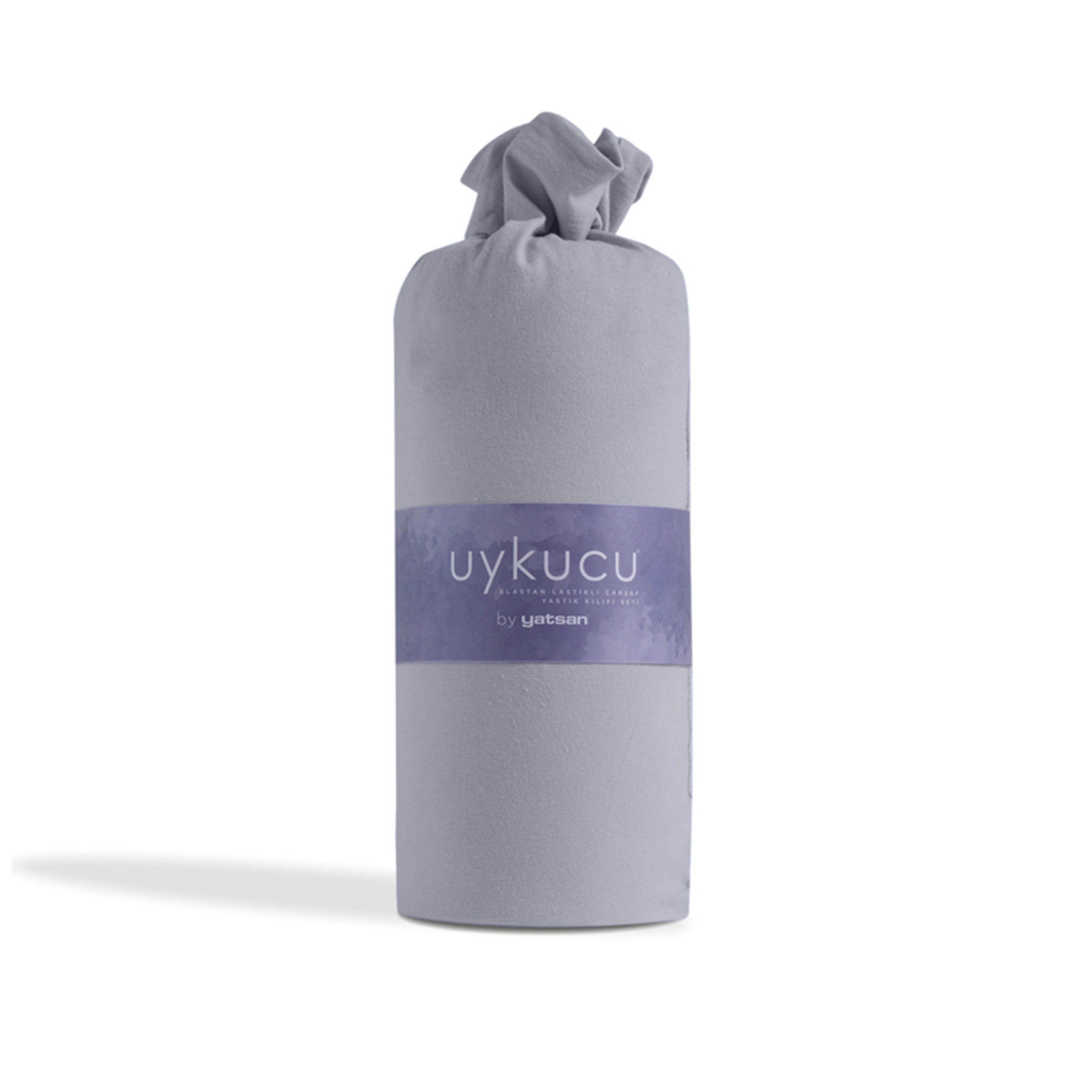 Uykucu Elastan Lastikli Çarşaf Seti Açık Gri