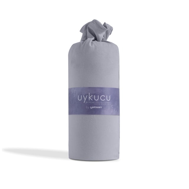 Uykucu Elastan Lastikli Çarşaf Seti Açık Gri