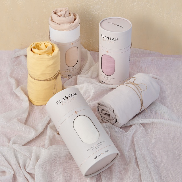 Elastan De Luxe Lastikli Çarşaf & Yastık Kılıf Seti Sarı