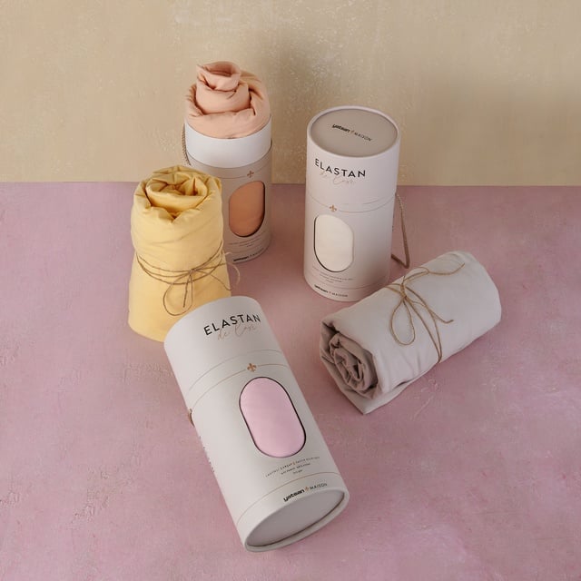 Elastan De Luxe Lastikli Çarşaf & Yastık Kılıf Seti Sarı