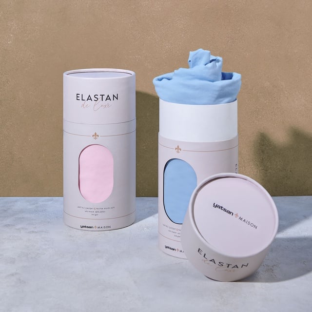 Elastan De Luxe Lastikli Çarşaf & Yastık Kılıf Seti Pembe