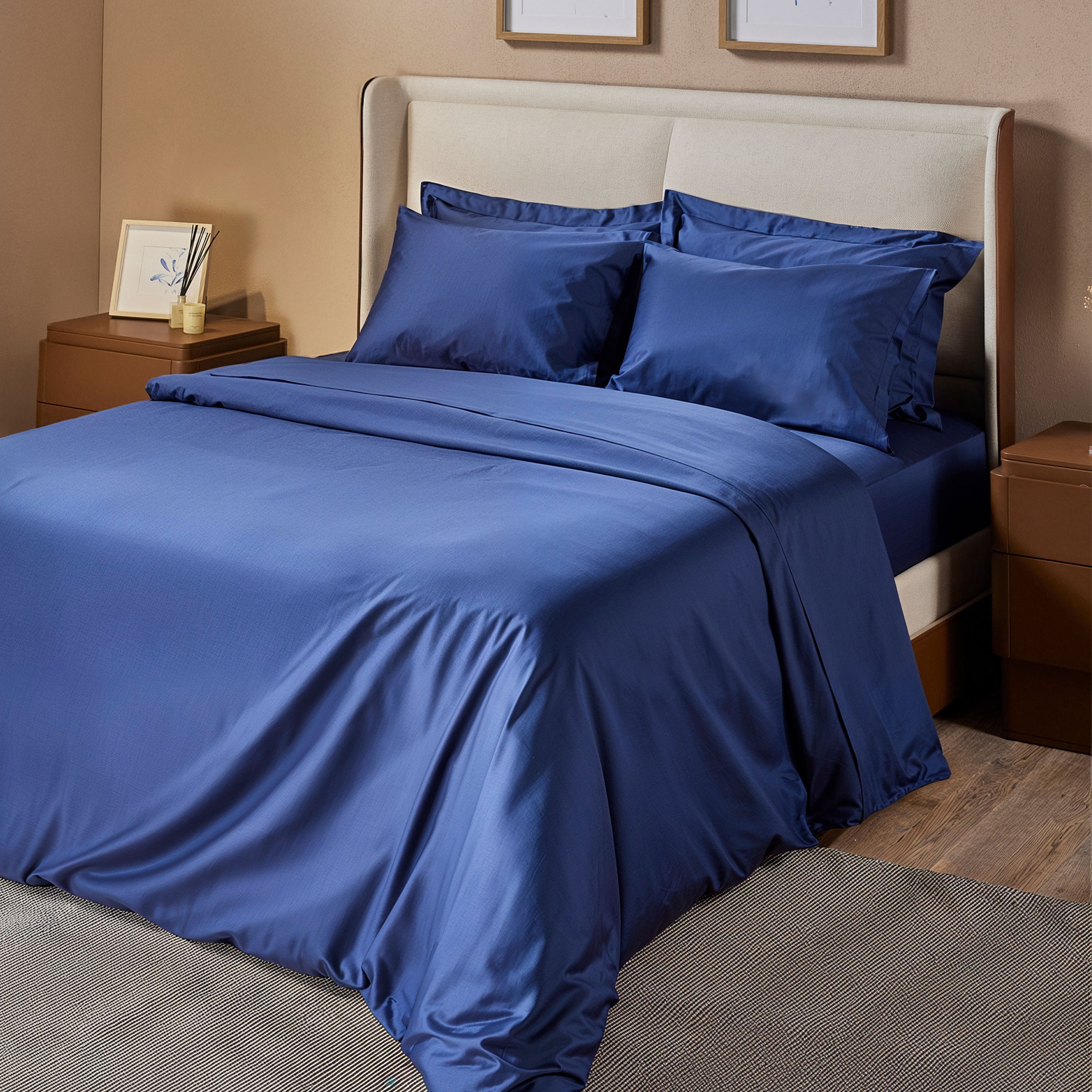 Yatsan Maison Lacelle Fitted Lacivert Nevresim Takımı