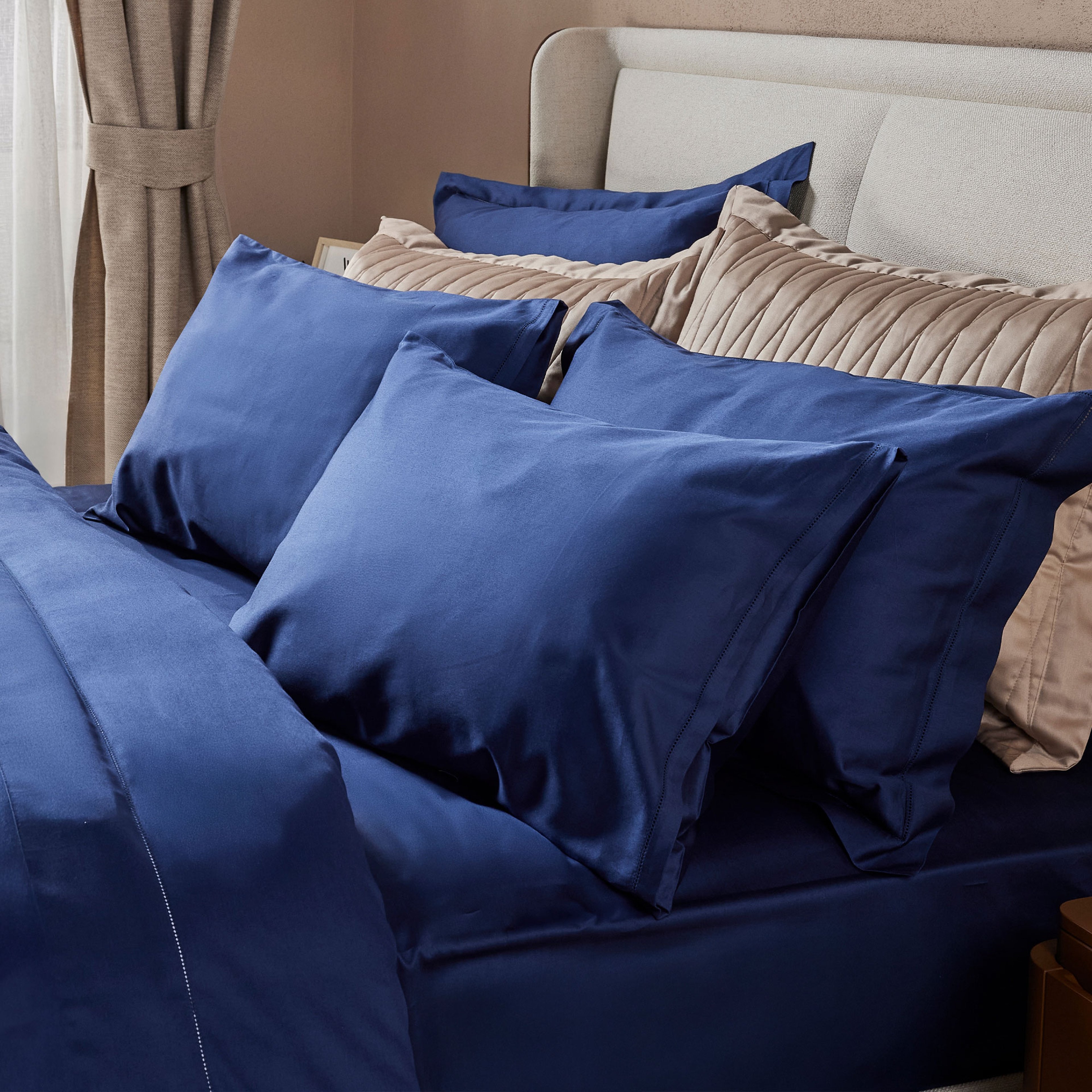 Yatsan Maison Lacelle Fitted Lacivert Nevresim Takımı