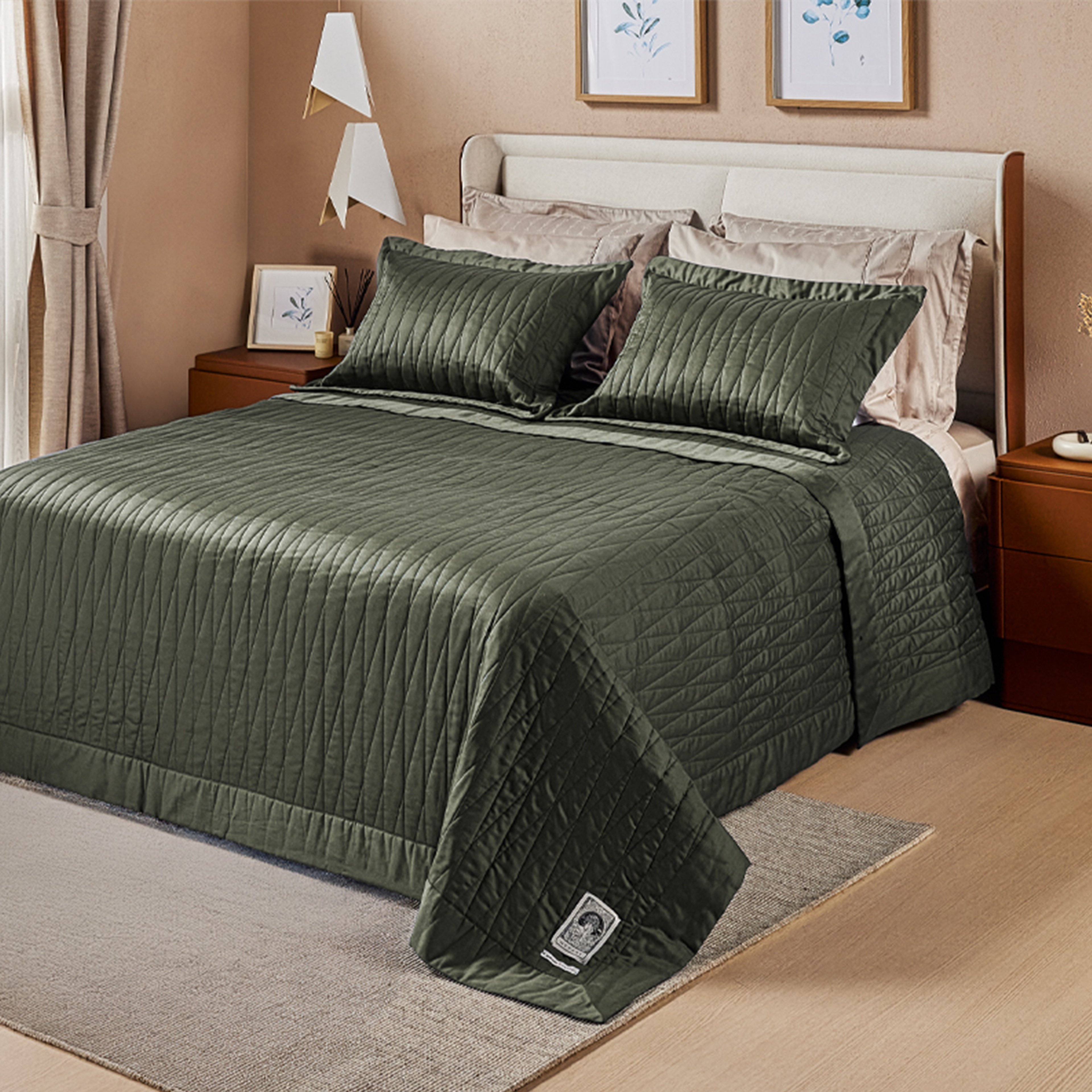 Yatsan Maison Hypnos Yatak Örtüsü Haki