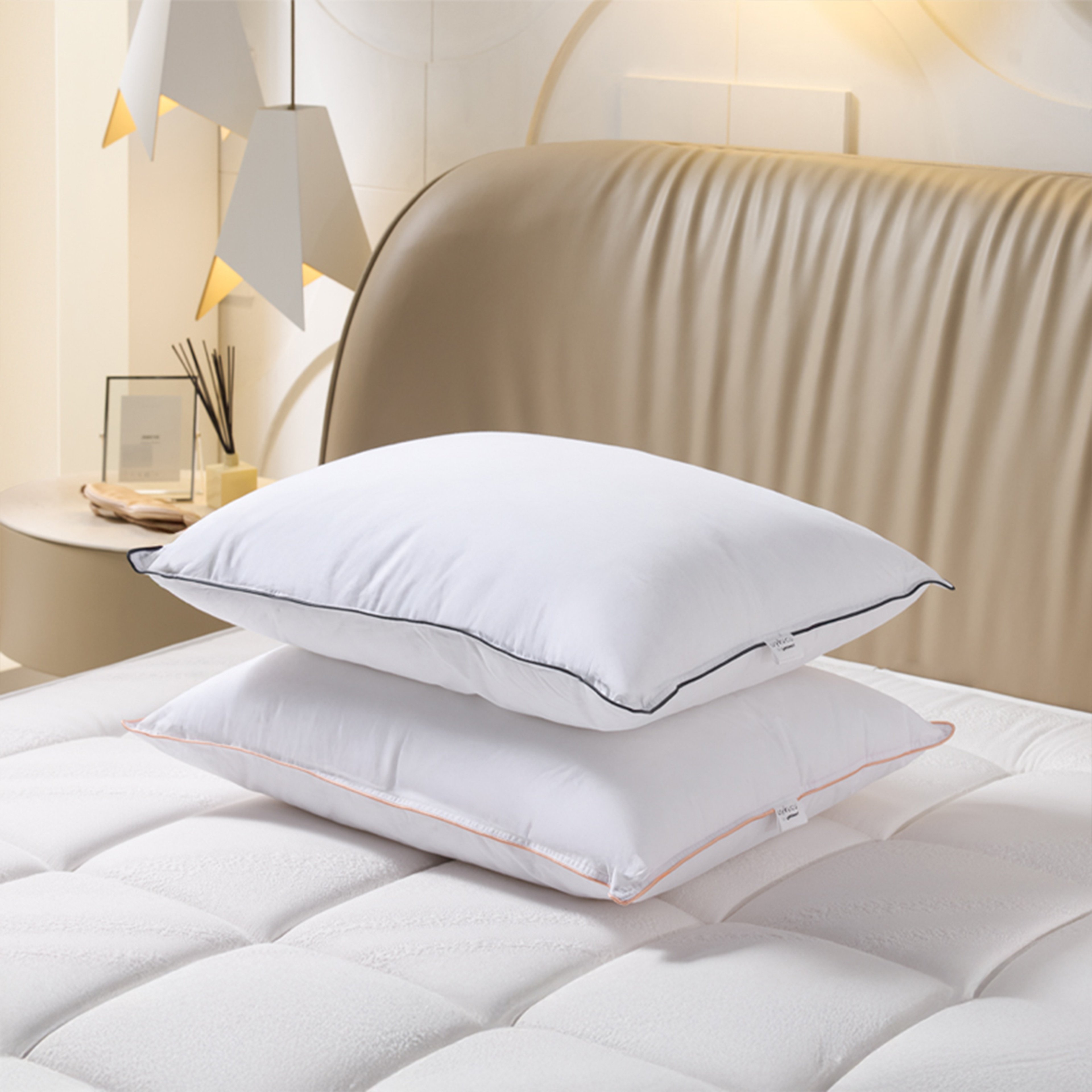 Uykucu Çiftlere Özel 2'li Mikrojel Pamuklu Yastık