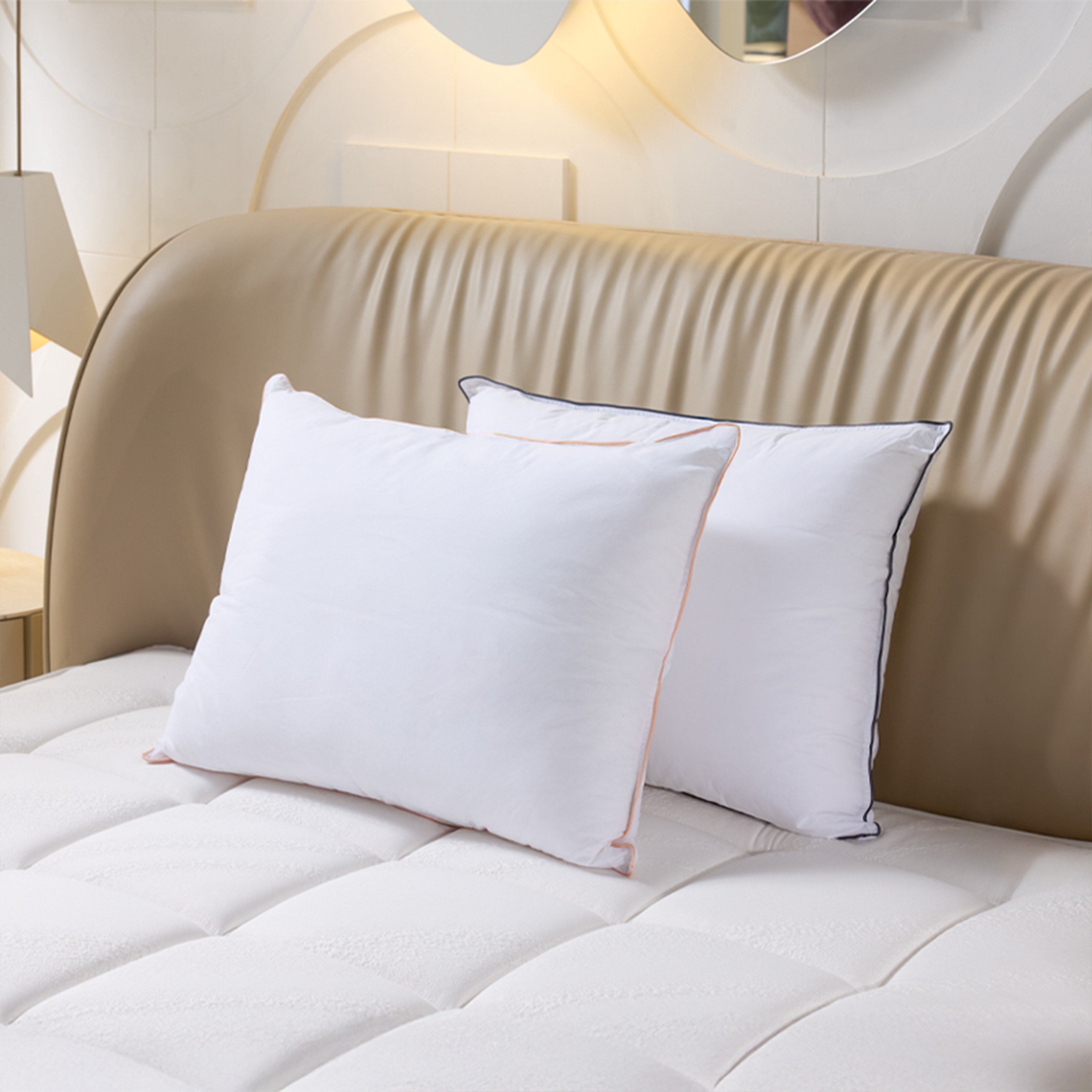 Uykucu Çiftlere Özel 2'li Mikrojel Pamuklu Yastık