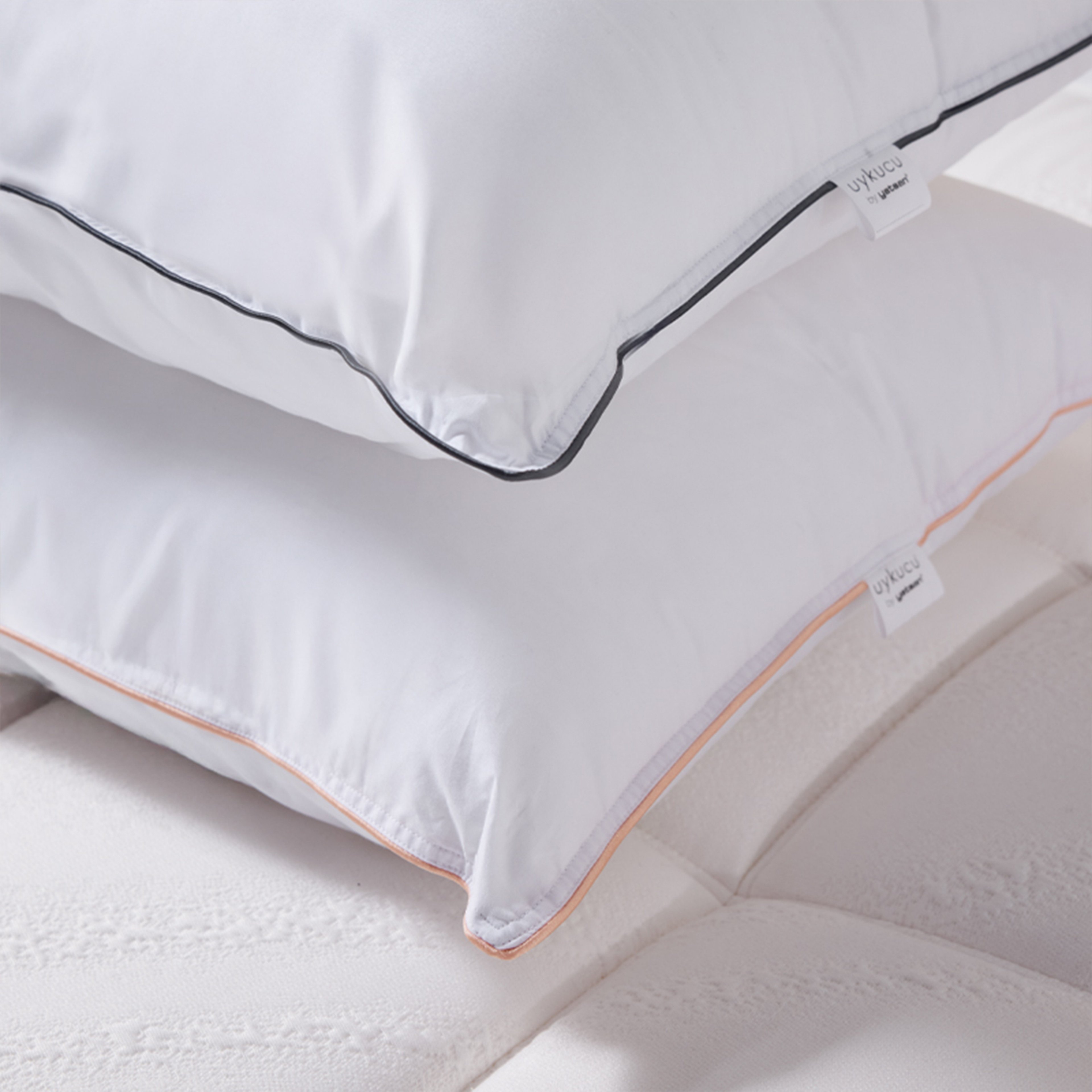 Uykucu Çiftlere Özel 2'li Mikrojel Pamuklu Yastık