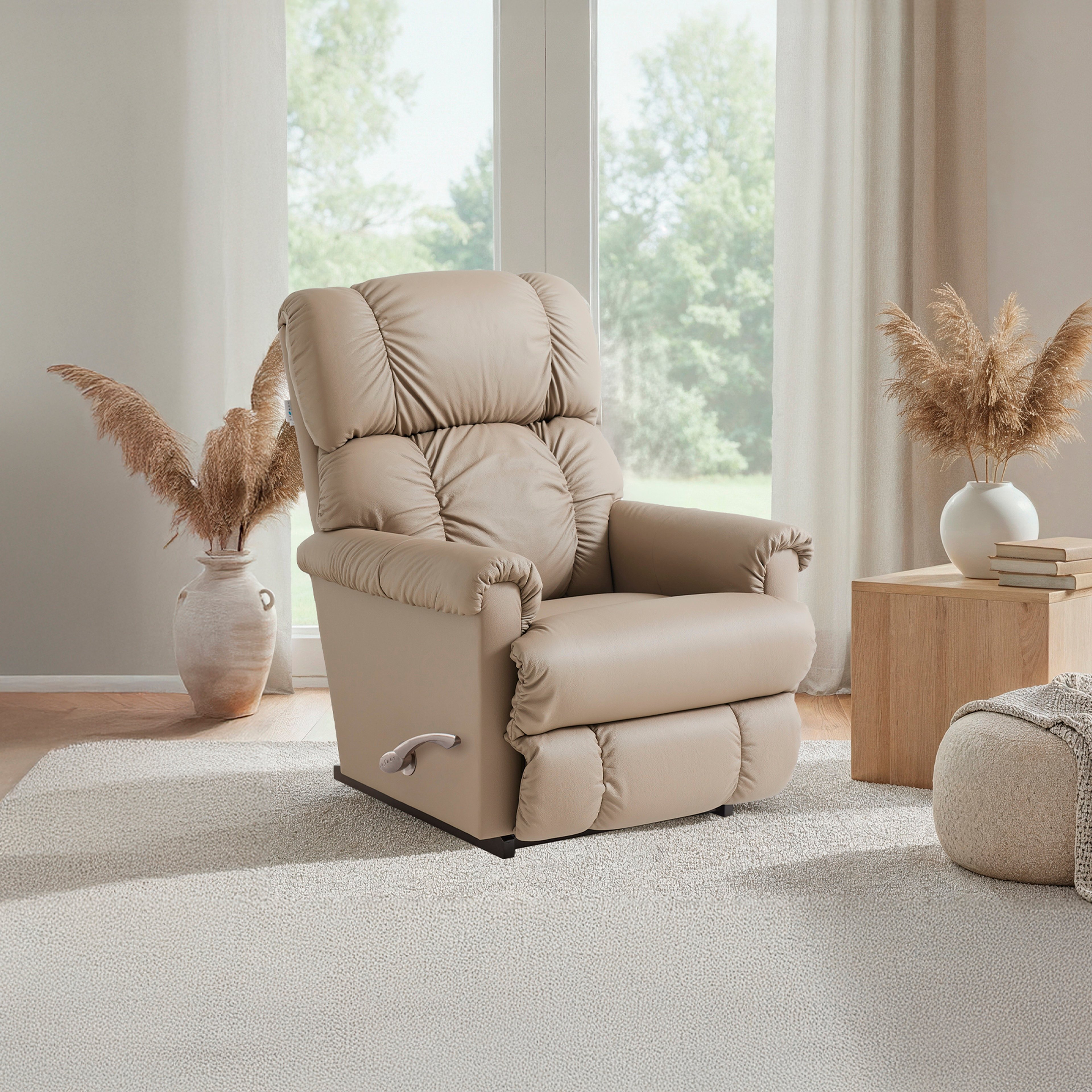 La-Z-Boy Pinnacle Leather Madras Mushroom Sallanır Koltuk