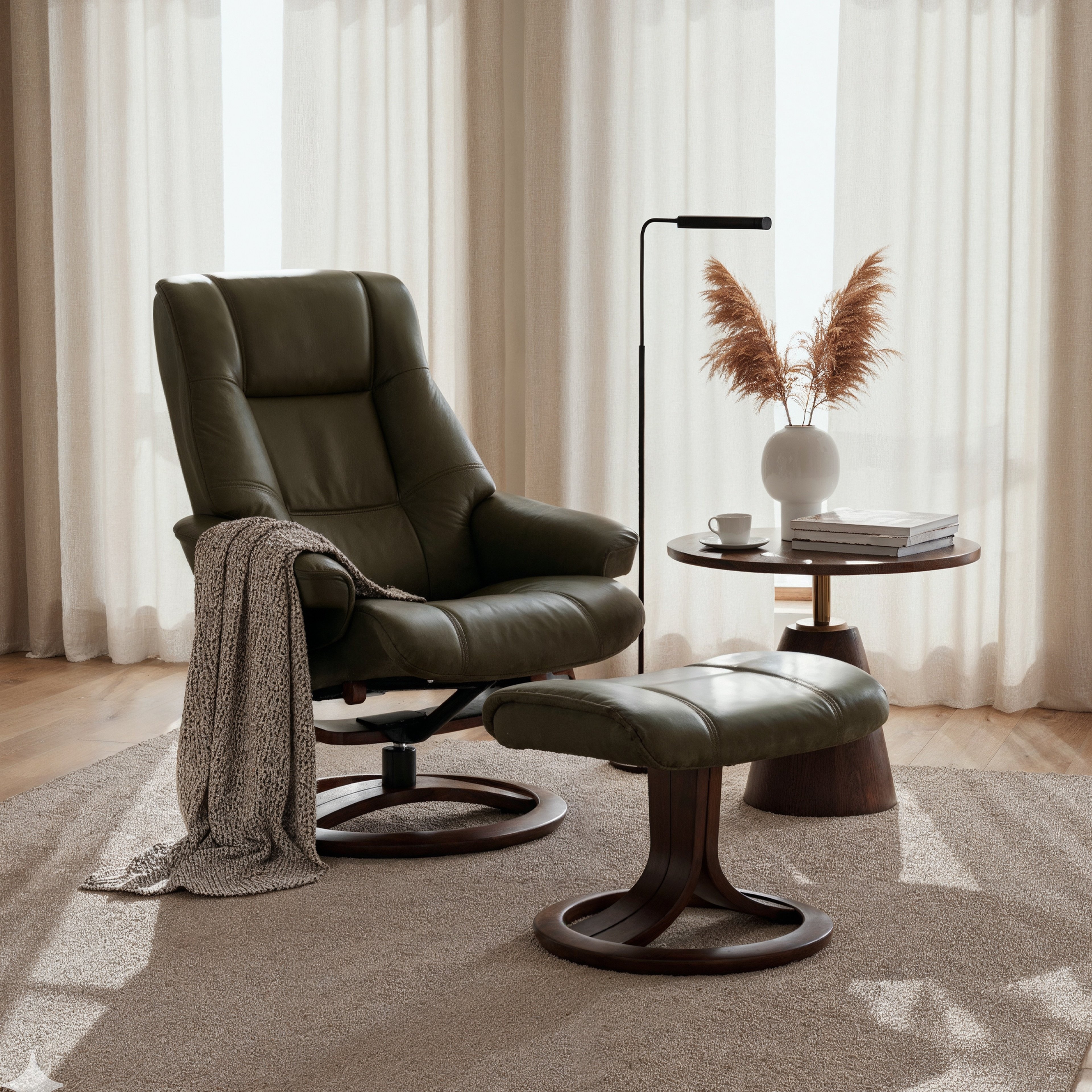 La-Z Boy Grand Roslin Medium Olive Koltuk