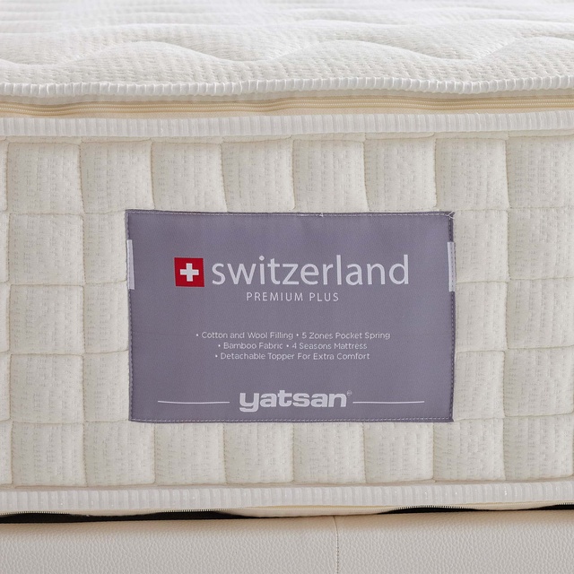 Yatsan Switzerland Premium Plus Çift Taraflı Bambu Pedli Yatak