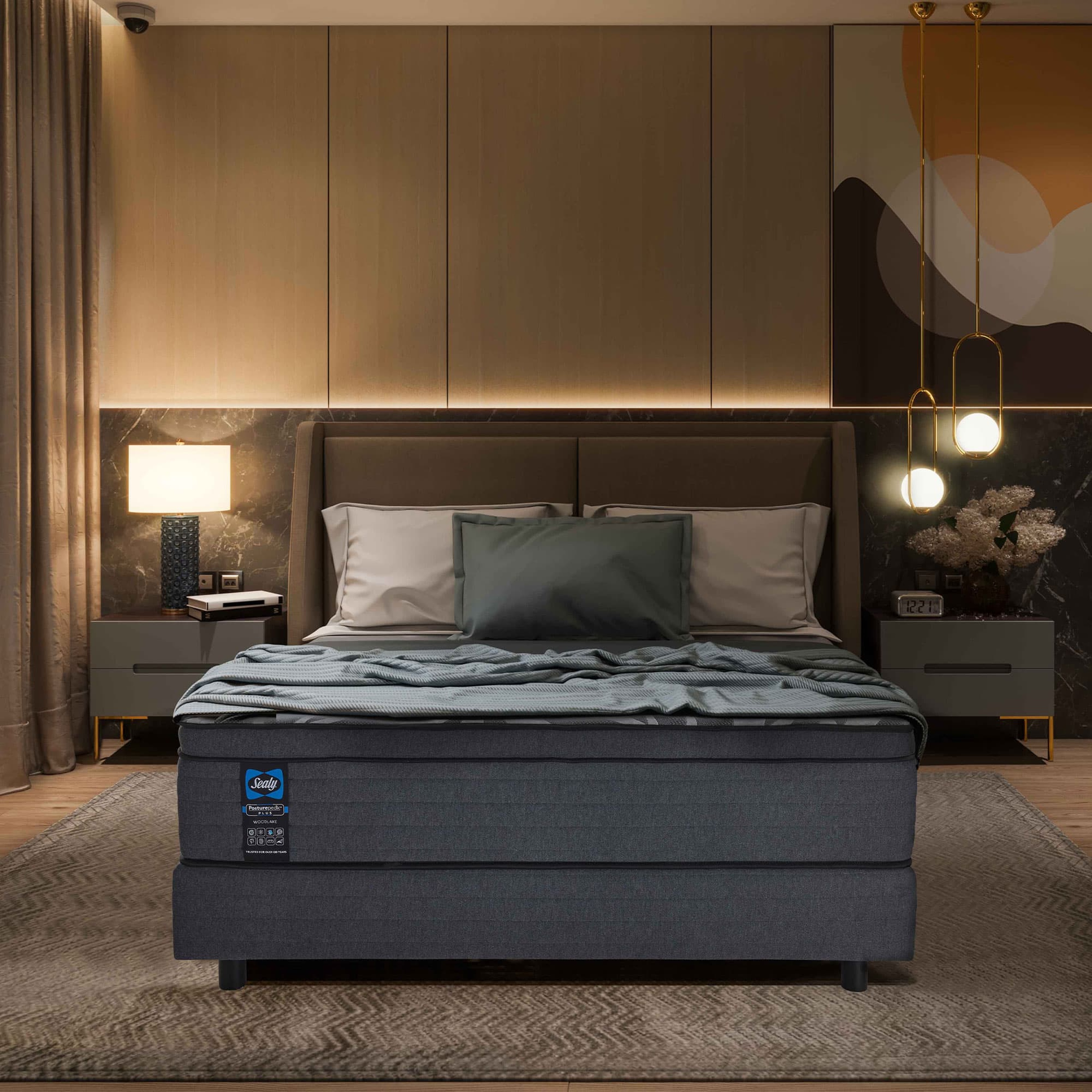 Sealy Woodlake Visco Jel Hybrid Posturepedic Pamuk Yatak