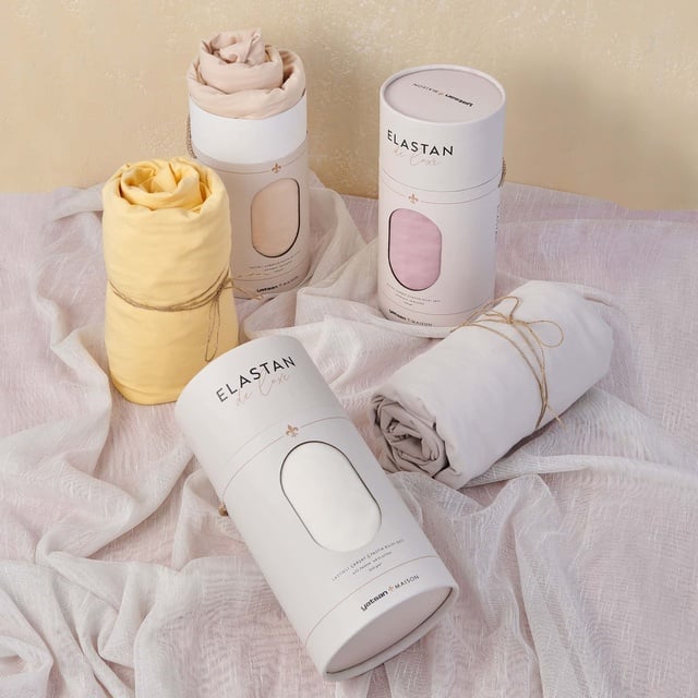 Elastan De Luxe Lastikli Çarşaf & Yastık Kılıf Seti Sarı