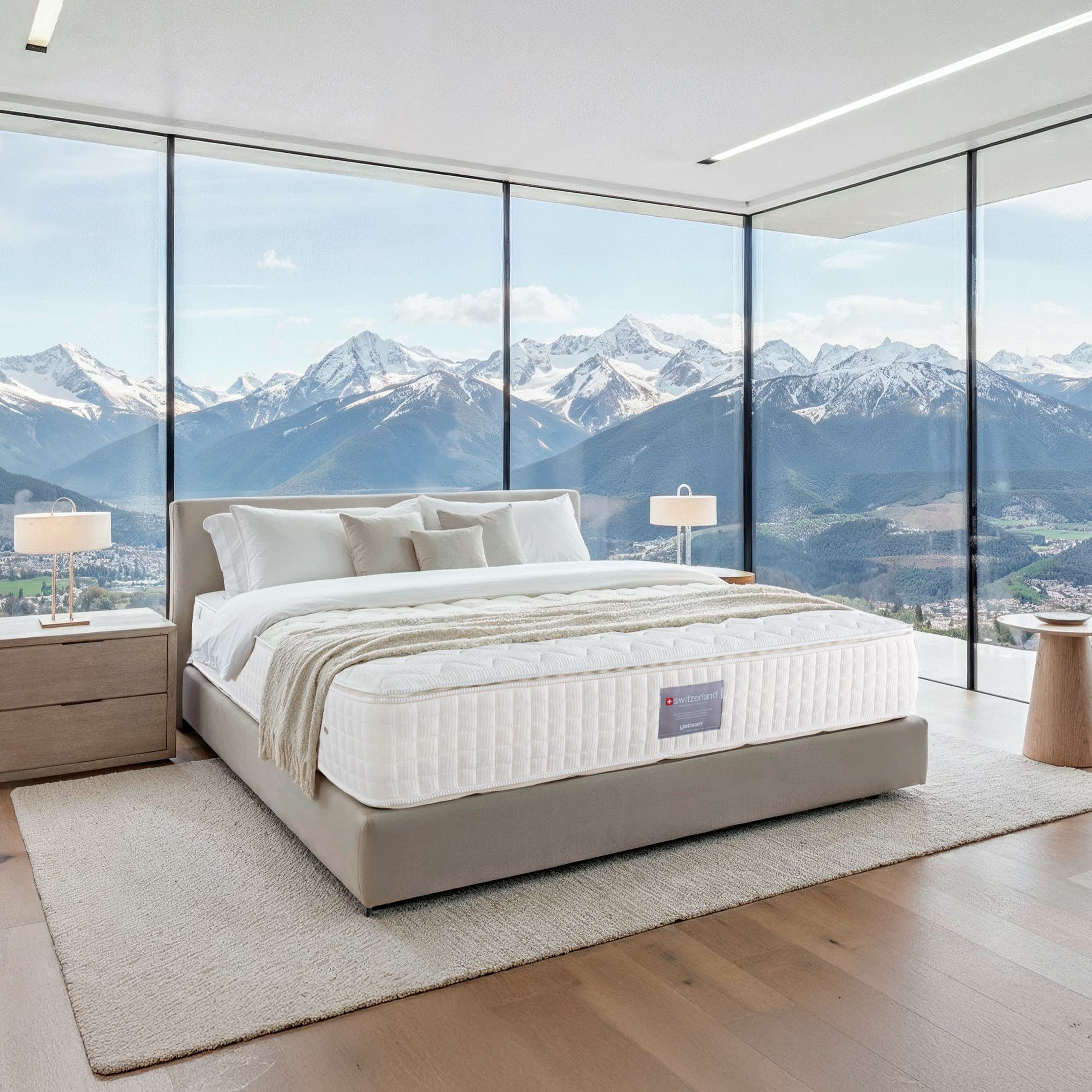 Yatsan Switzerland Premium Plus Çift Taraflı Bambu Pedli Yatak