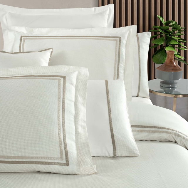 Yatsan Maison Shiny Merserize Pamuk Bej Nevresim Takımı