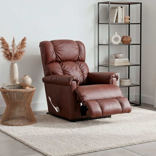 La-Z-Boy Pinnacle Leather Madras Chestnut Sallanır Koltuk