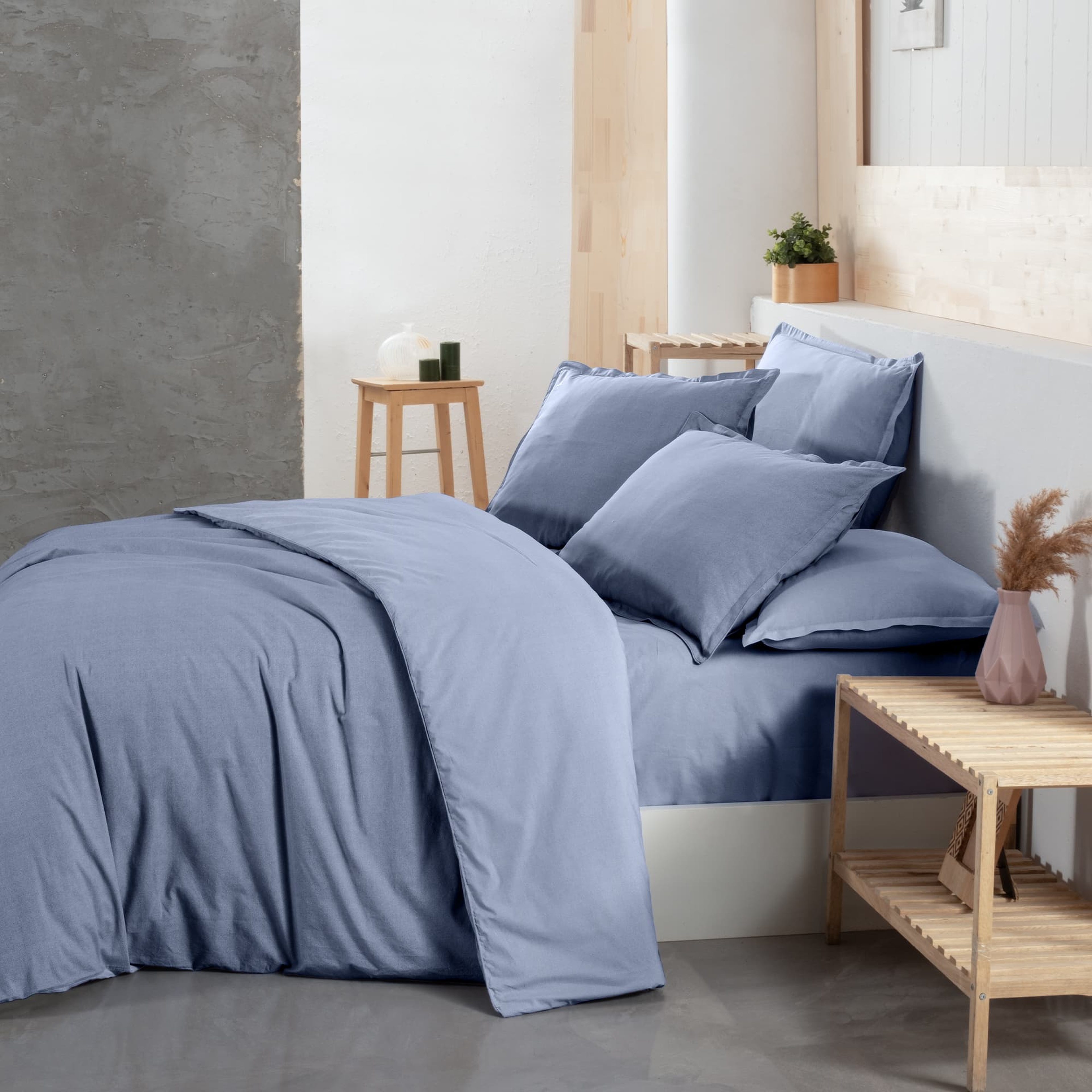 Yatsan Maison Comfy And Cosy Pamuklu Mavi Nevresim Takımı