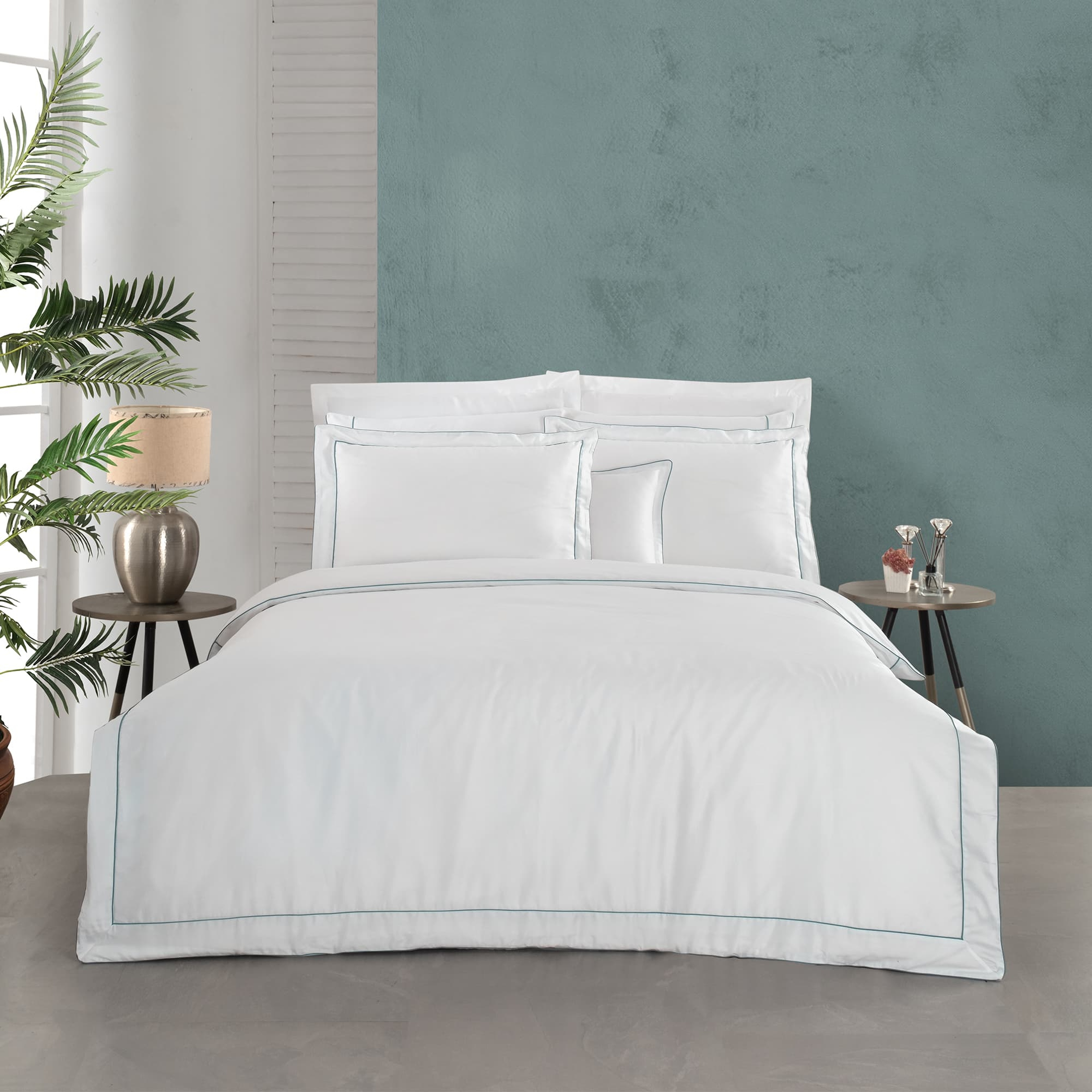 Yatsan Maison Classy Mısır Pamuğu Yeşil Nevresim Takımı