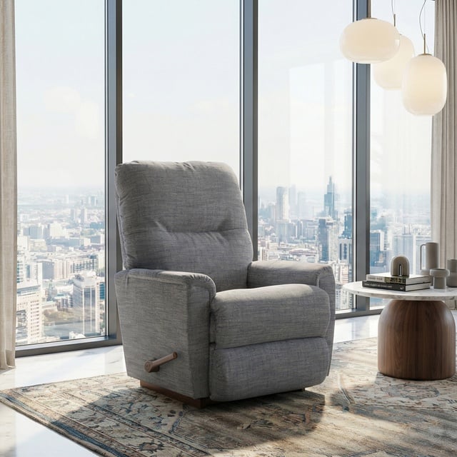 La-Z-Boy Drew Rocking Recliner Mckittrick-Indigo Mavi Gri Koltuk