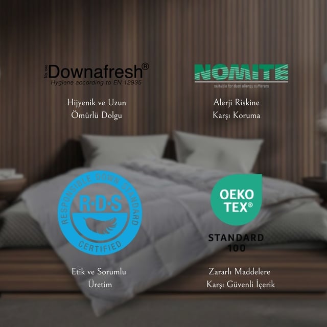 Macar Kaz Tüyü Battal Boy İnce Yorgan