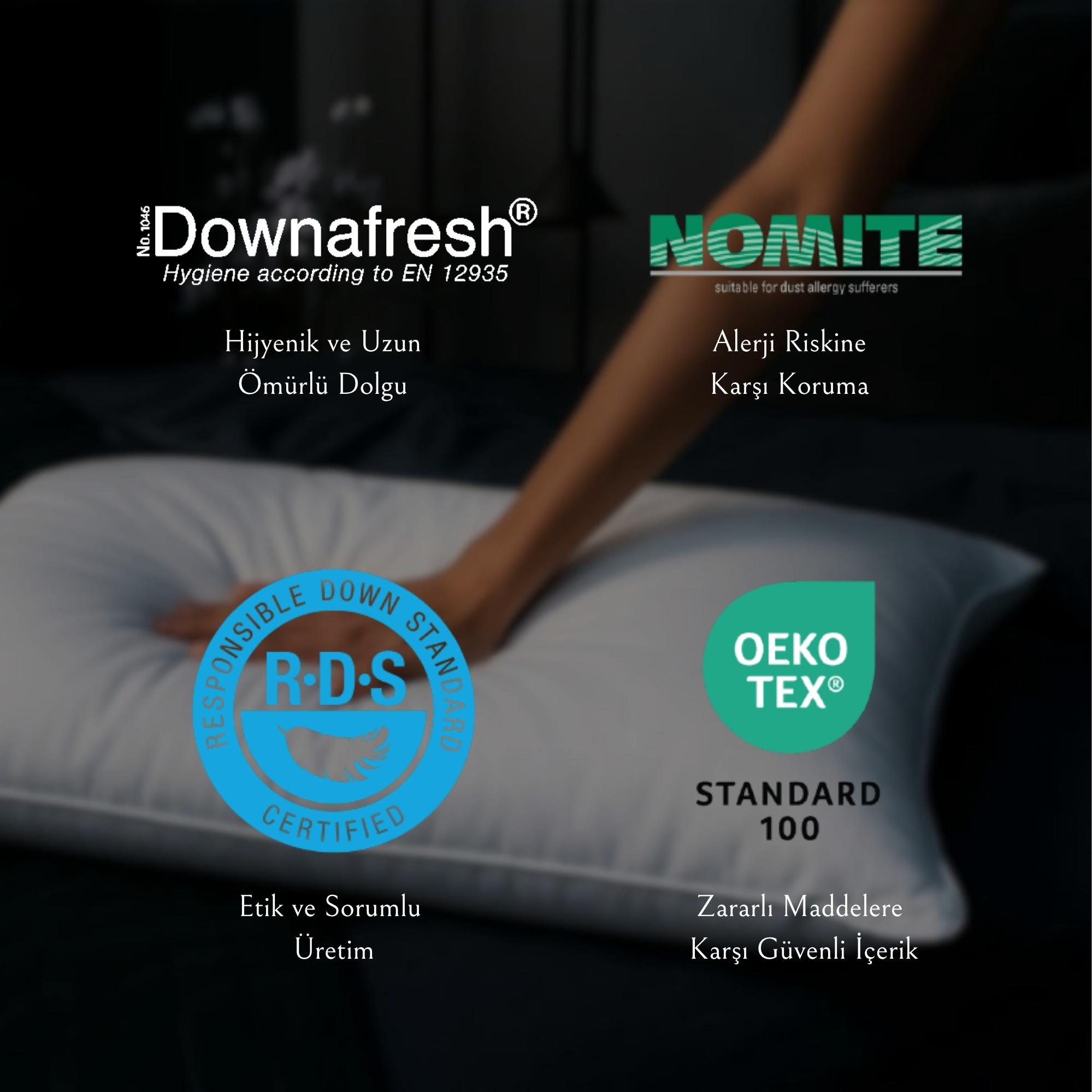 Macar Kaz Tüyü Yastık