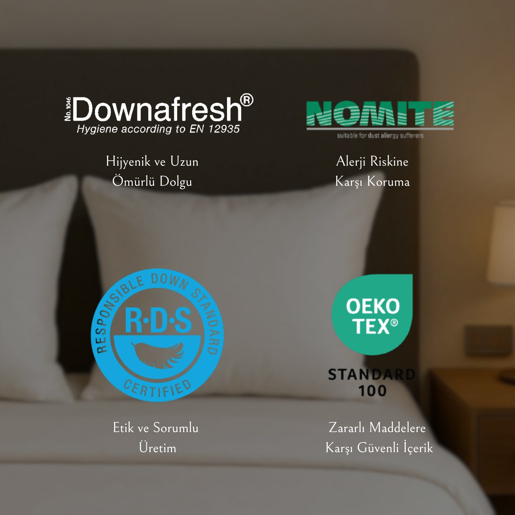 Macar Kaz Tüyü Chamber Yastık