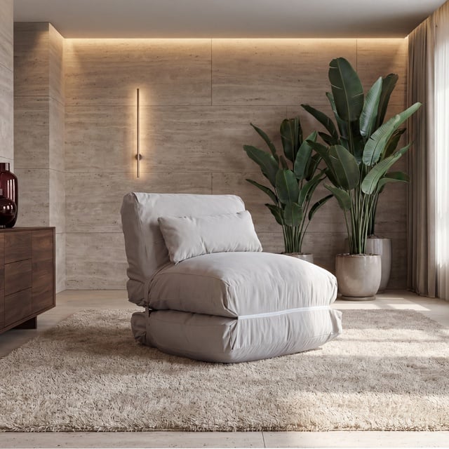 Sit'n Sleep Katlanır Minder Krem