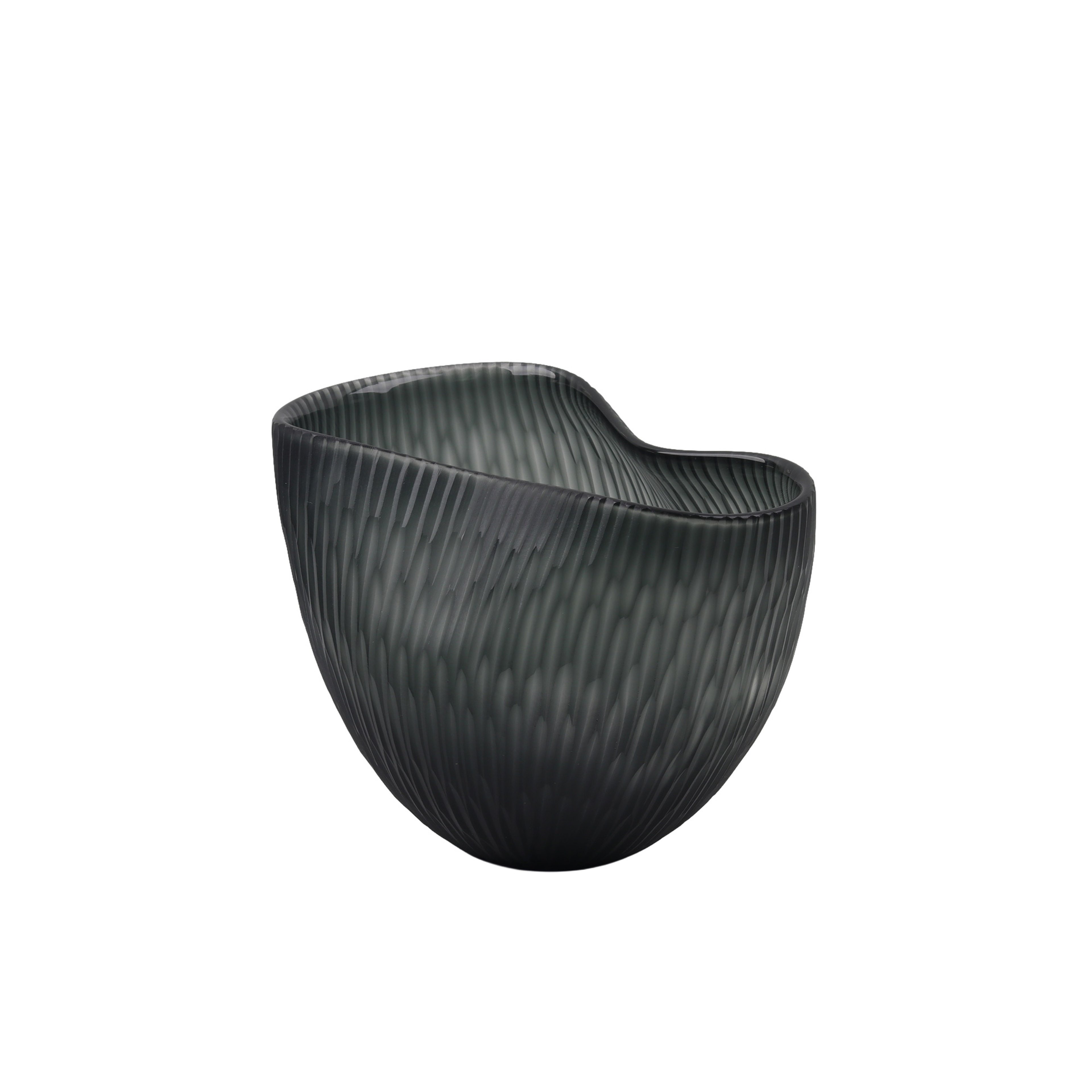 Wave Charcoal Cam Vazo