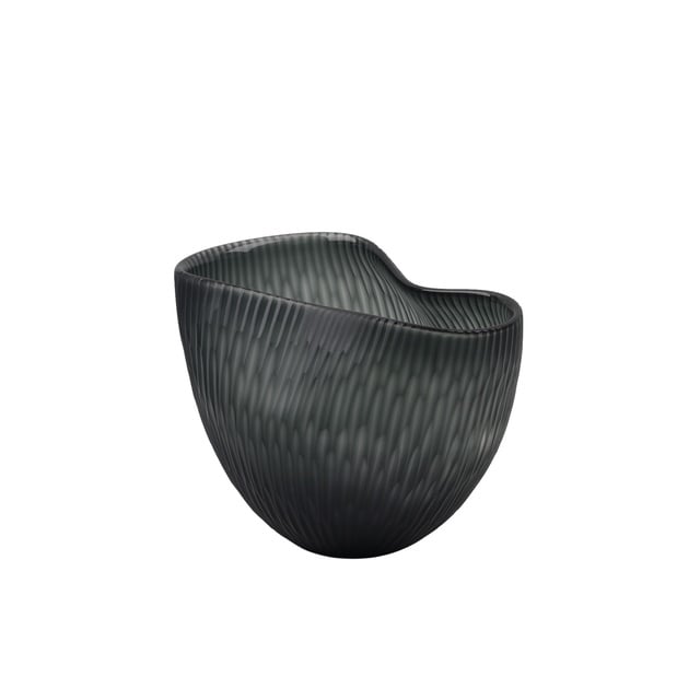 Wave Charcoal Cam Vazo