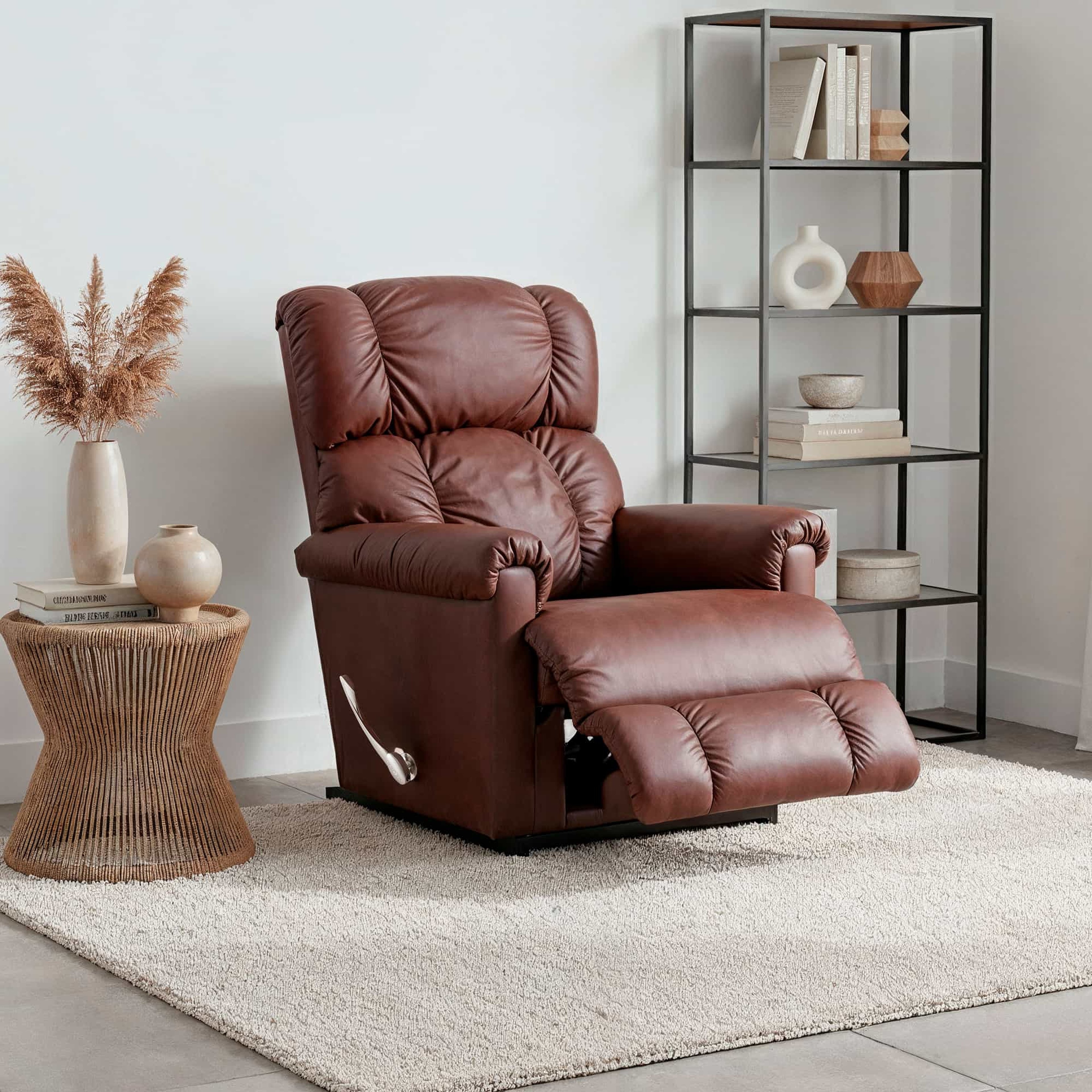 La-Z-Boy Pinnacle Leather Madras Chestnut Sallanır TV Koltuk