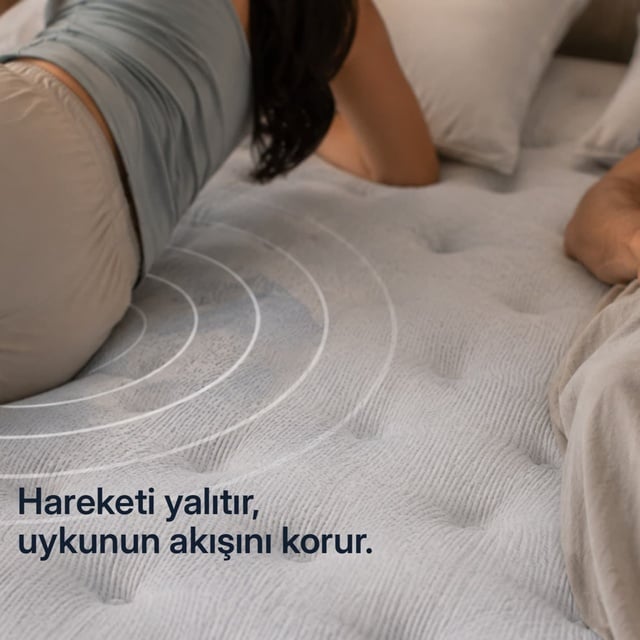 Uykucu Moonlight Visco Jel Pedli Hybrid Yatak